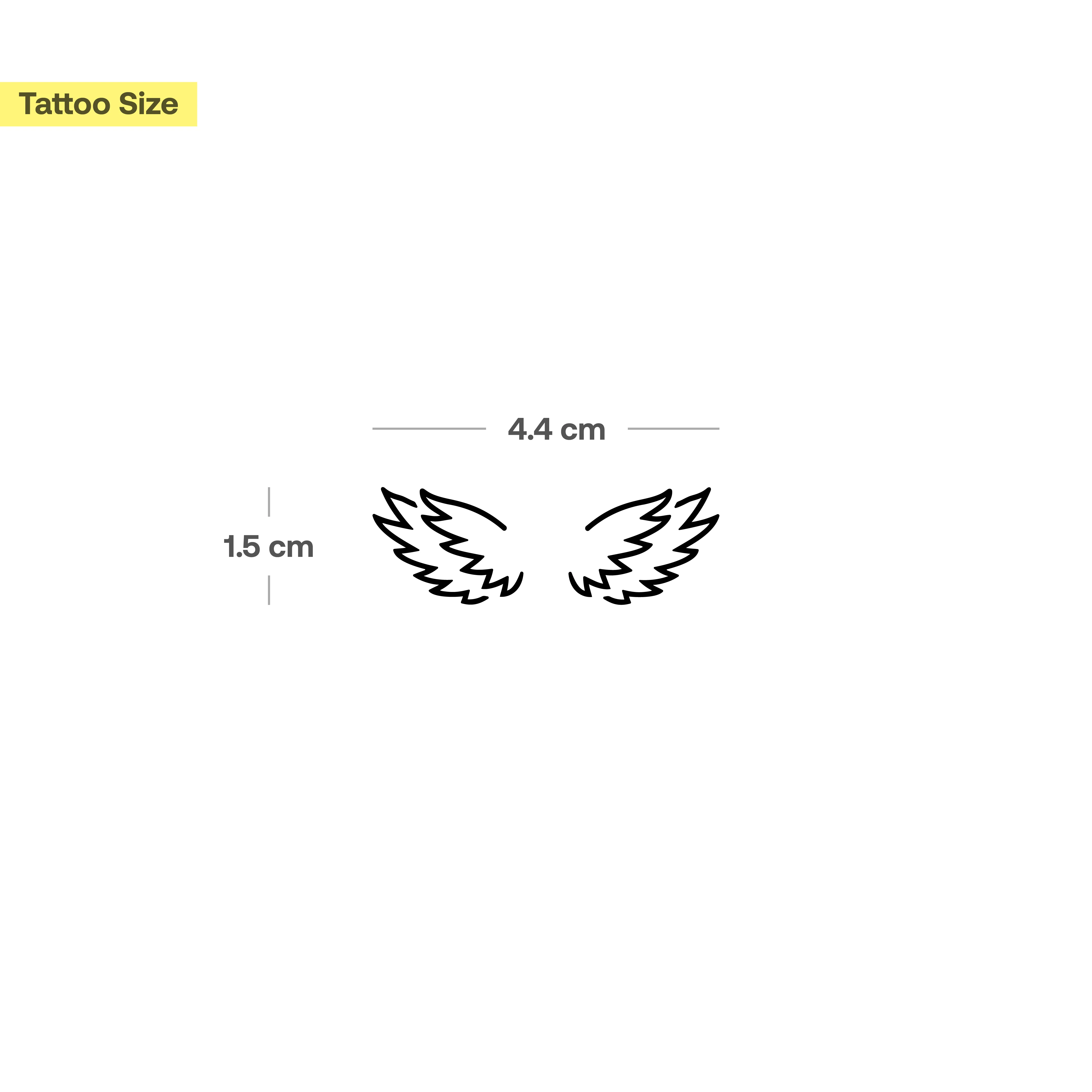 Tatouage de petites ailes - Image 3