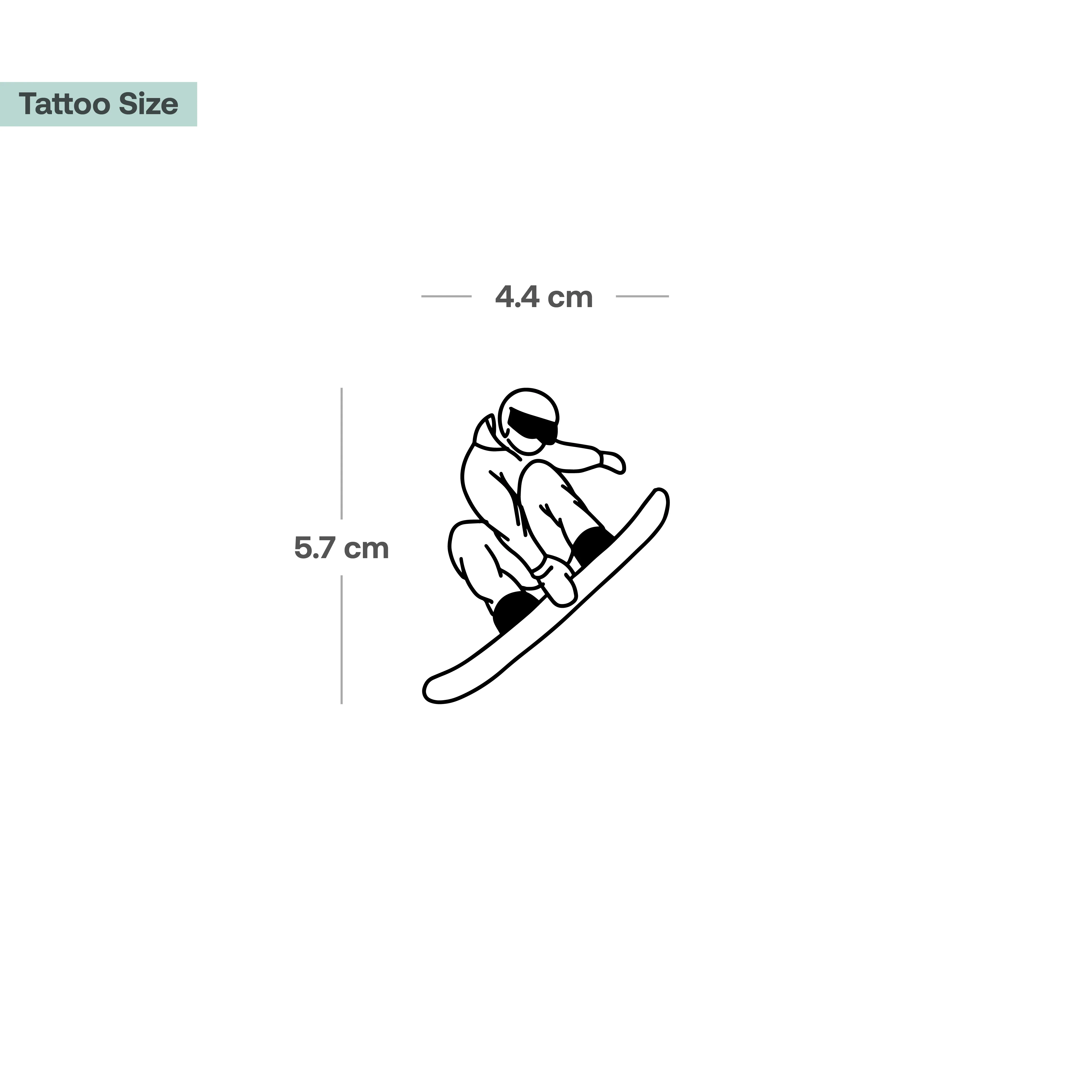 Tatouage de snowboardeur - Image 3