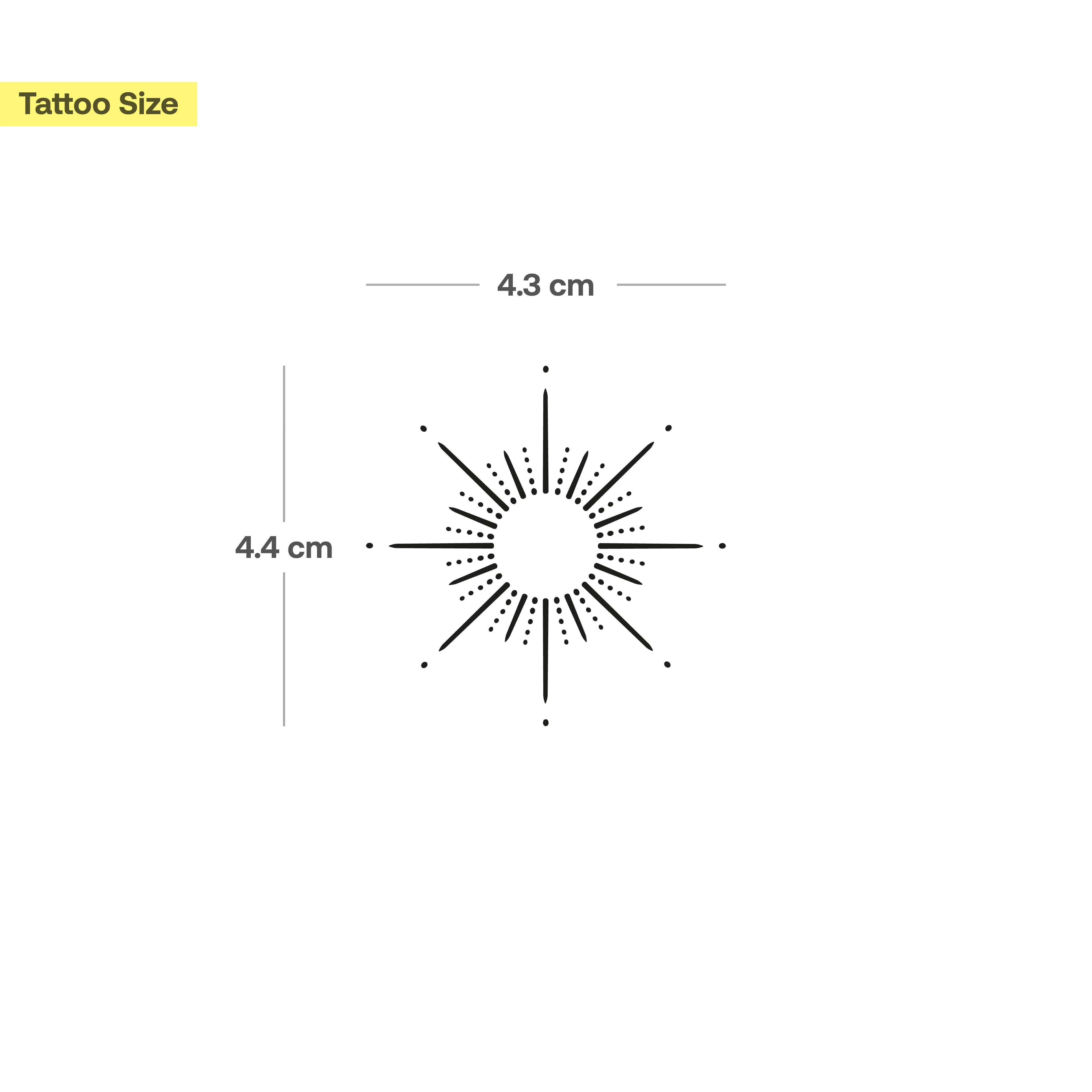 Tatouage d'ornement de soleil - Image 3