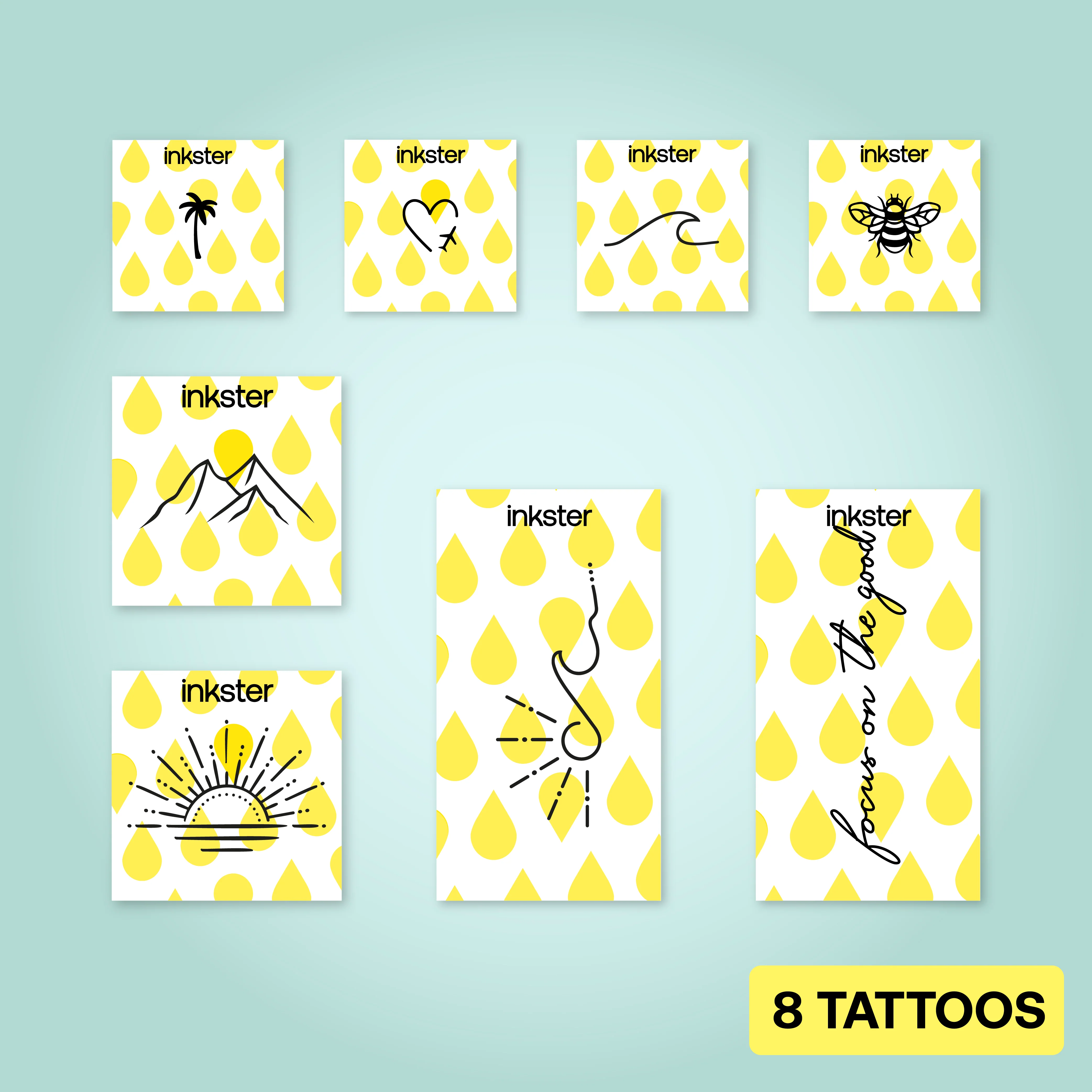 Lot de tatouages Sunshine