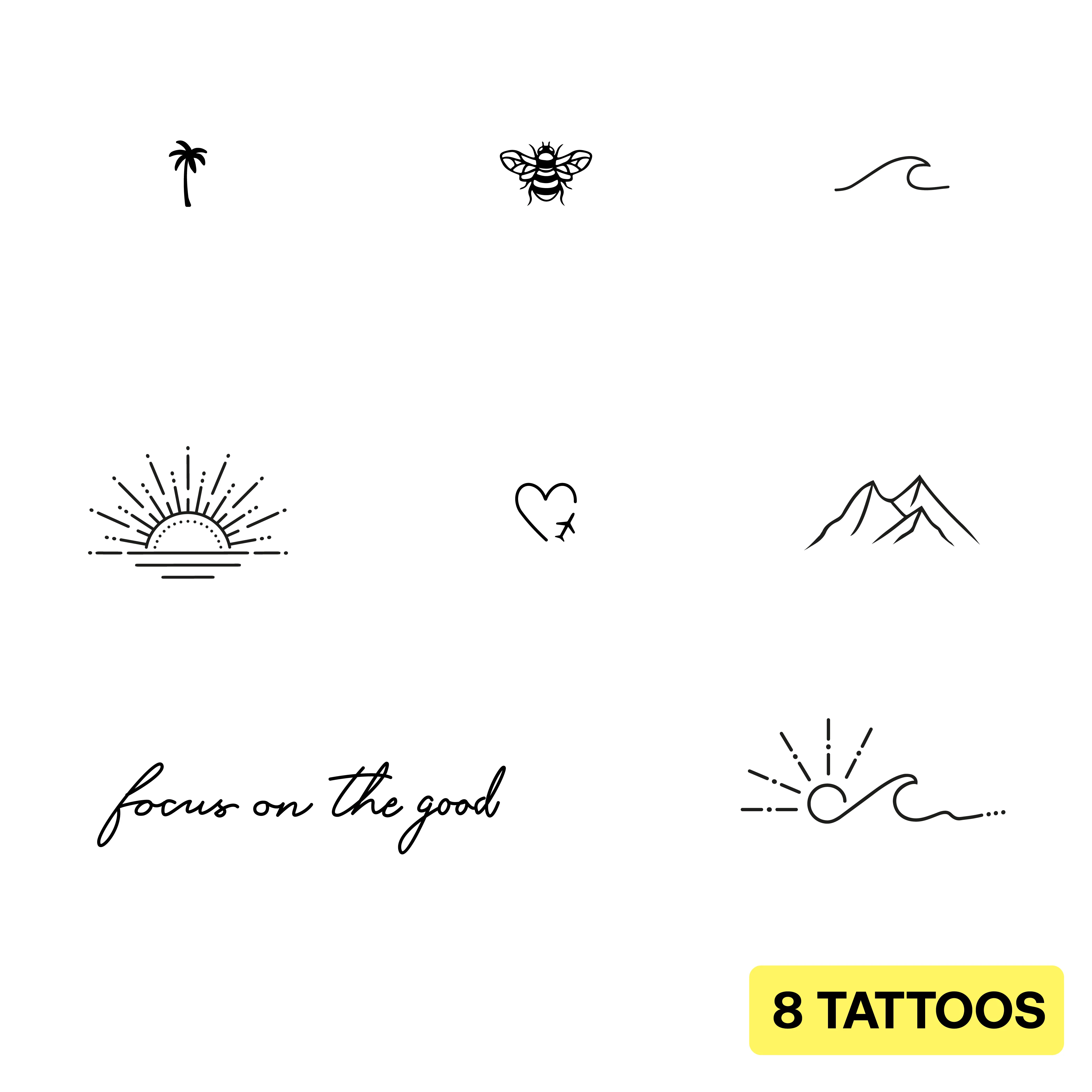 Lot de tatouages Sunshine - Image 3