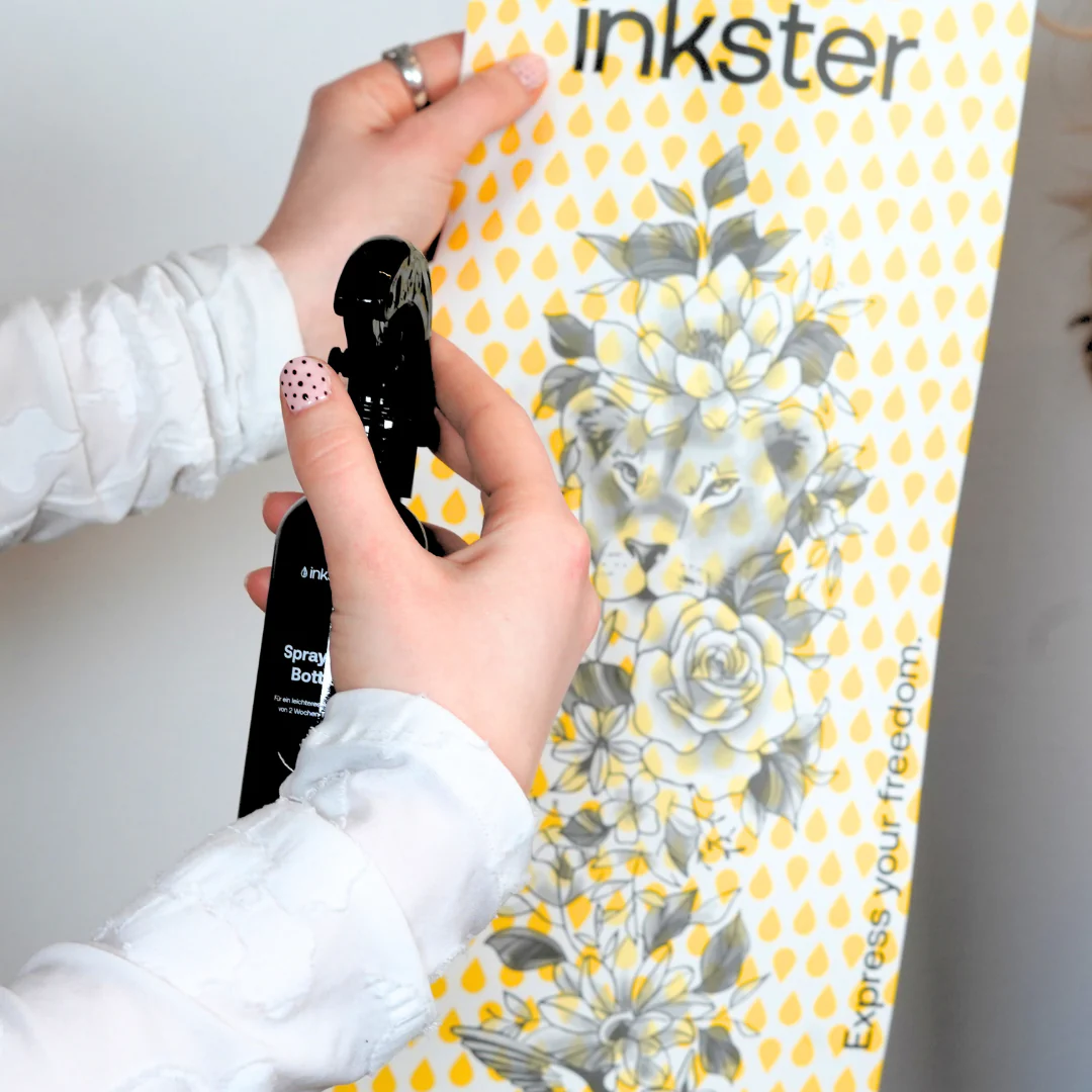 Spray pour application flexible des grands tatouages - Image 3