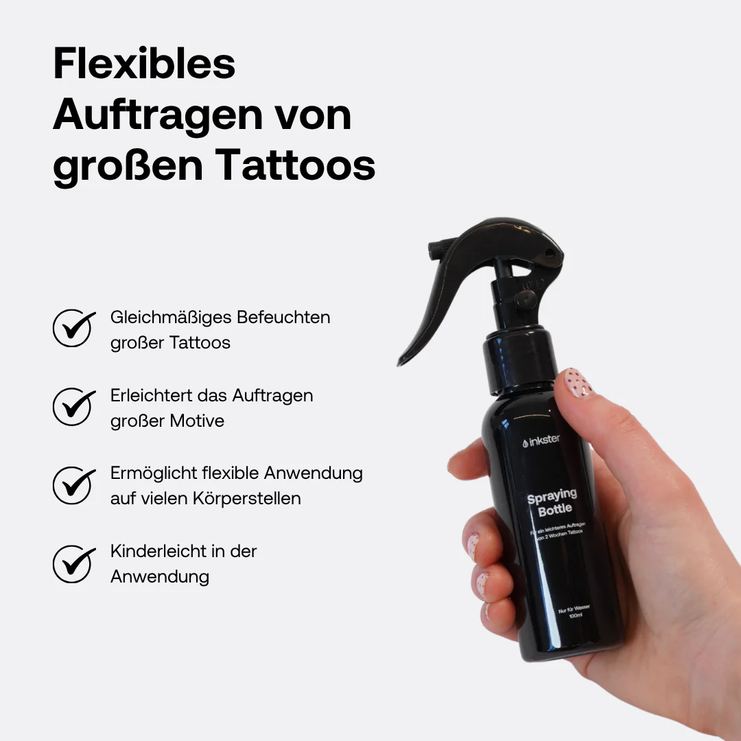 Spray pour application flexible des grands tatouages - Image 4