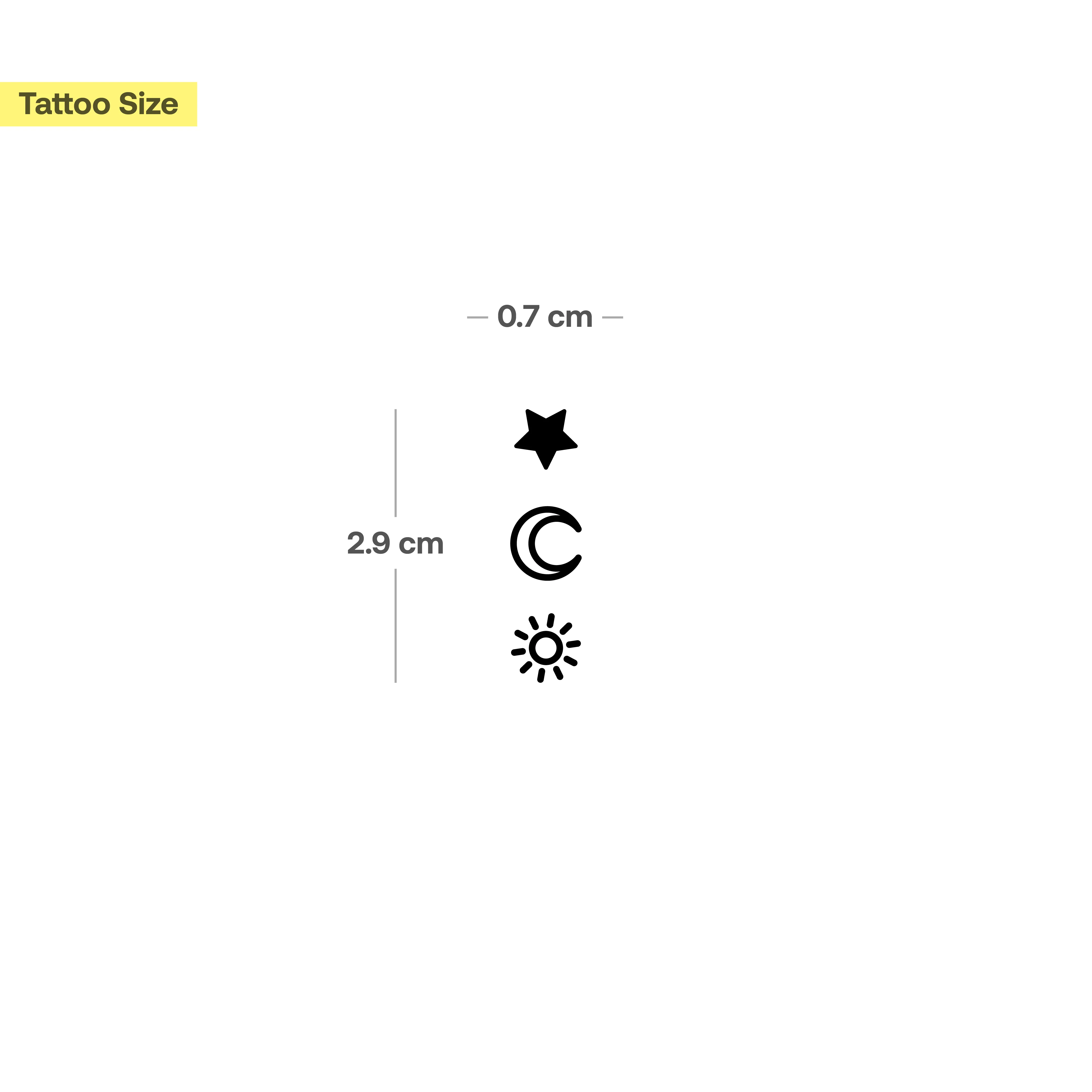 Etoile, lune, soleil I Tattoo - Image 3