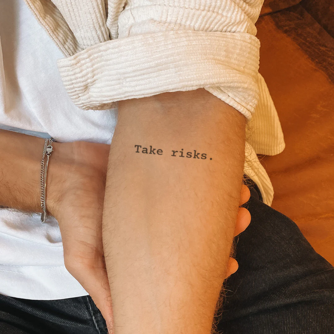 Take risks Tatouage