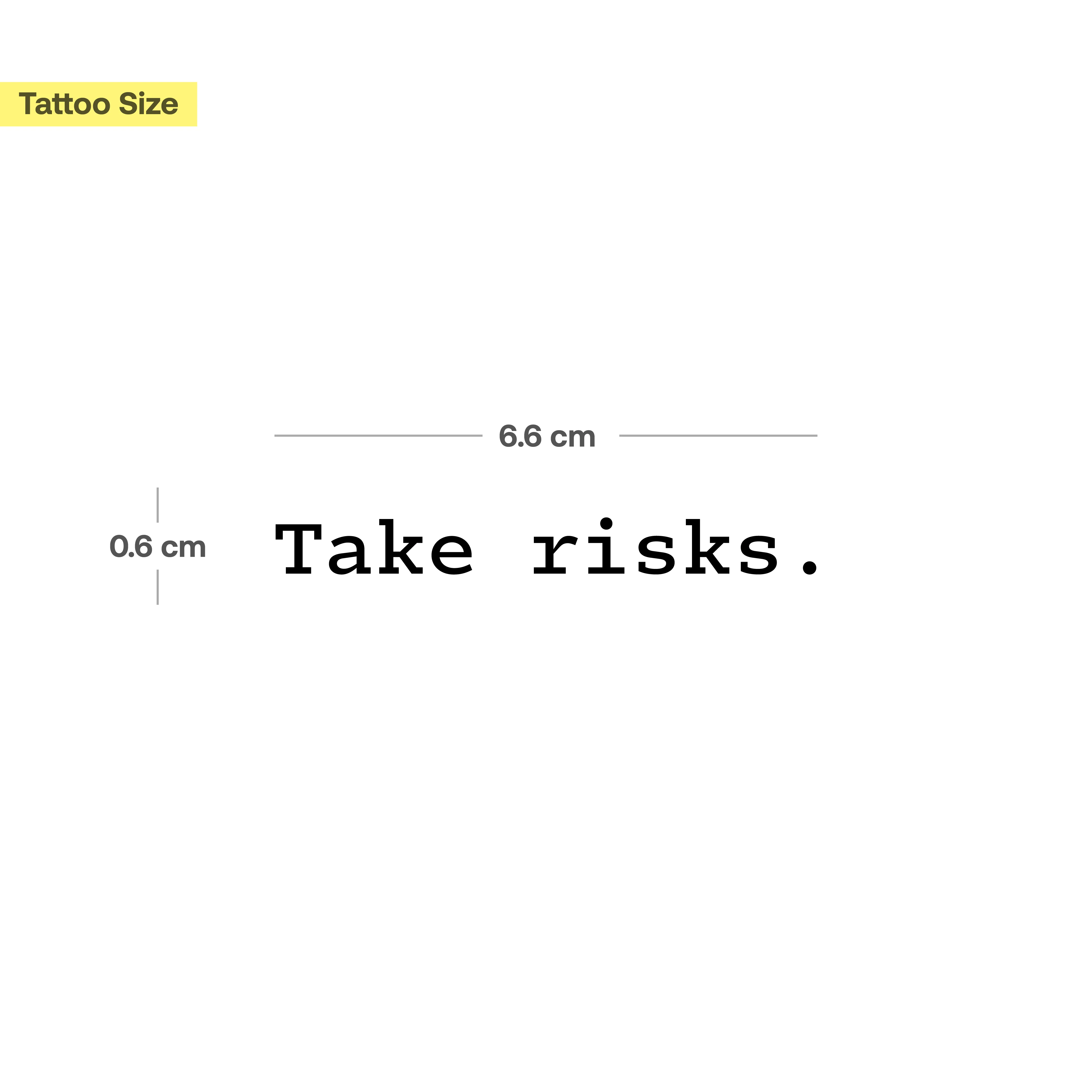 Take risks Tatouage - Image 3