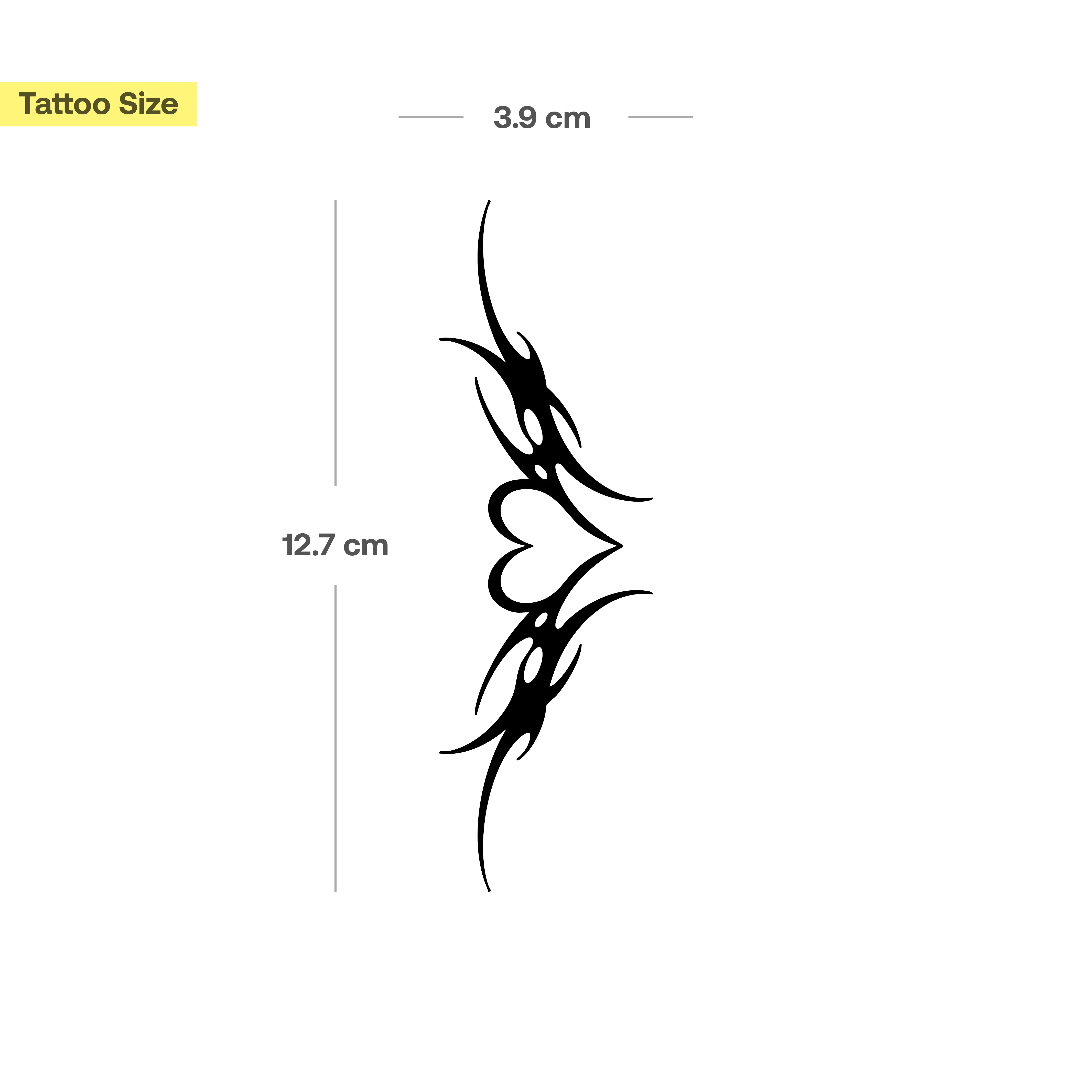 Tatouage Cœur Tribal - Image 3