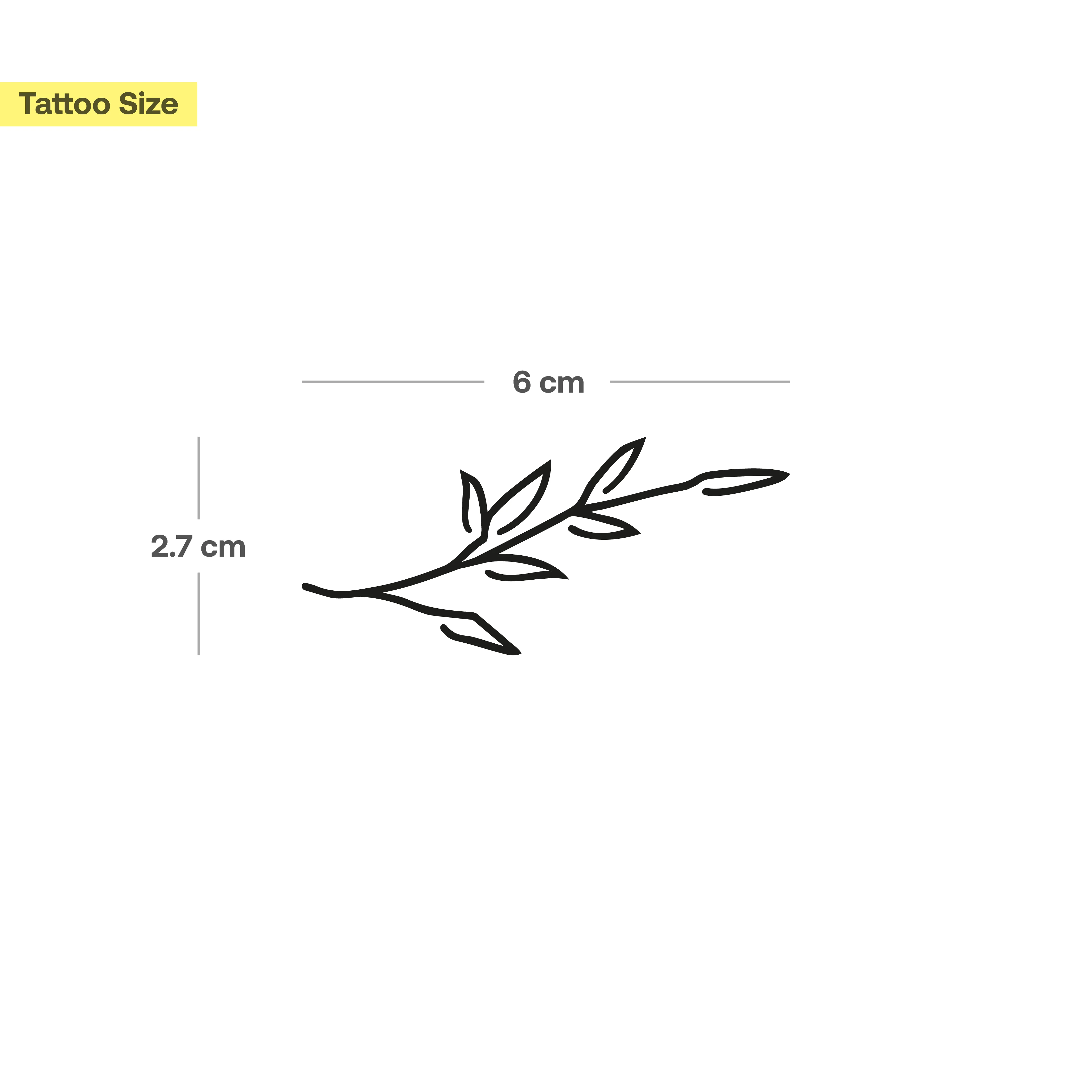 Tatouage Feuille de Fleur - Image 3
