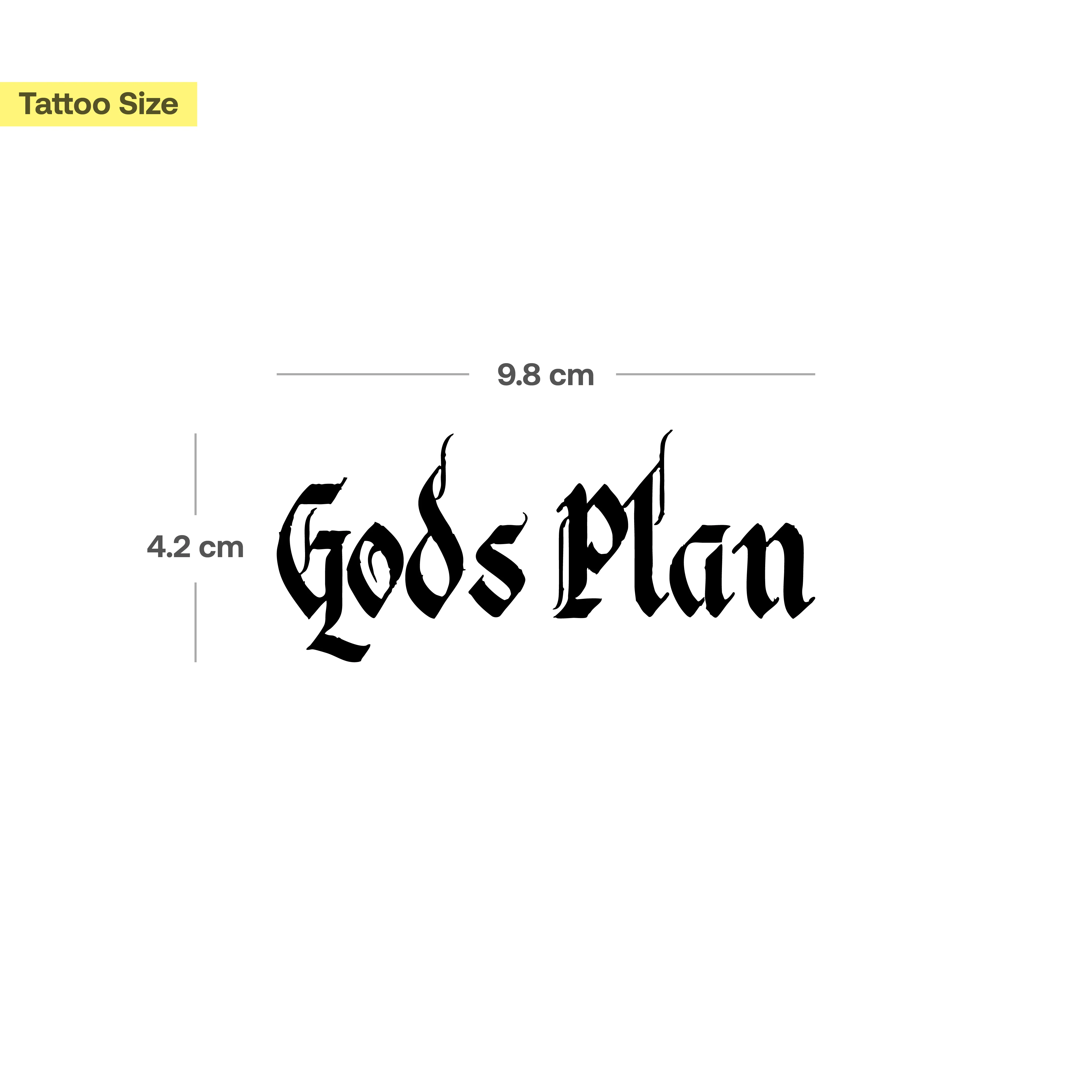 Tatouage God’s Plan - Image 3