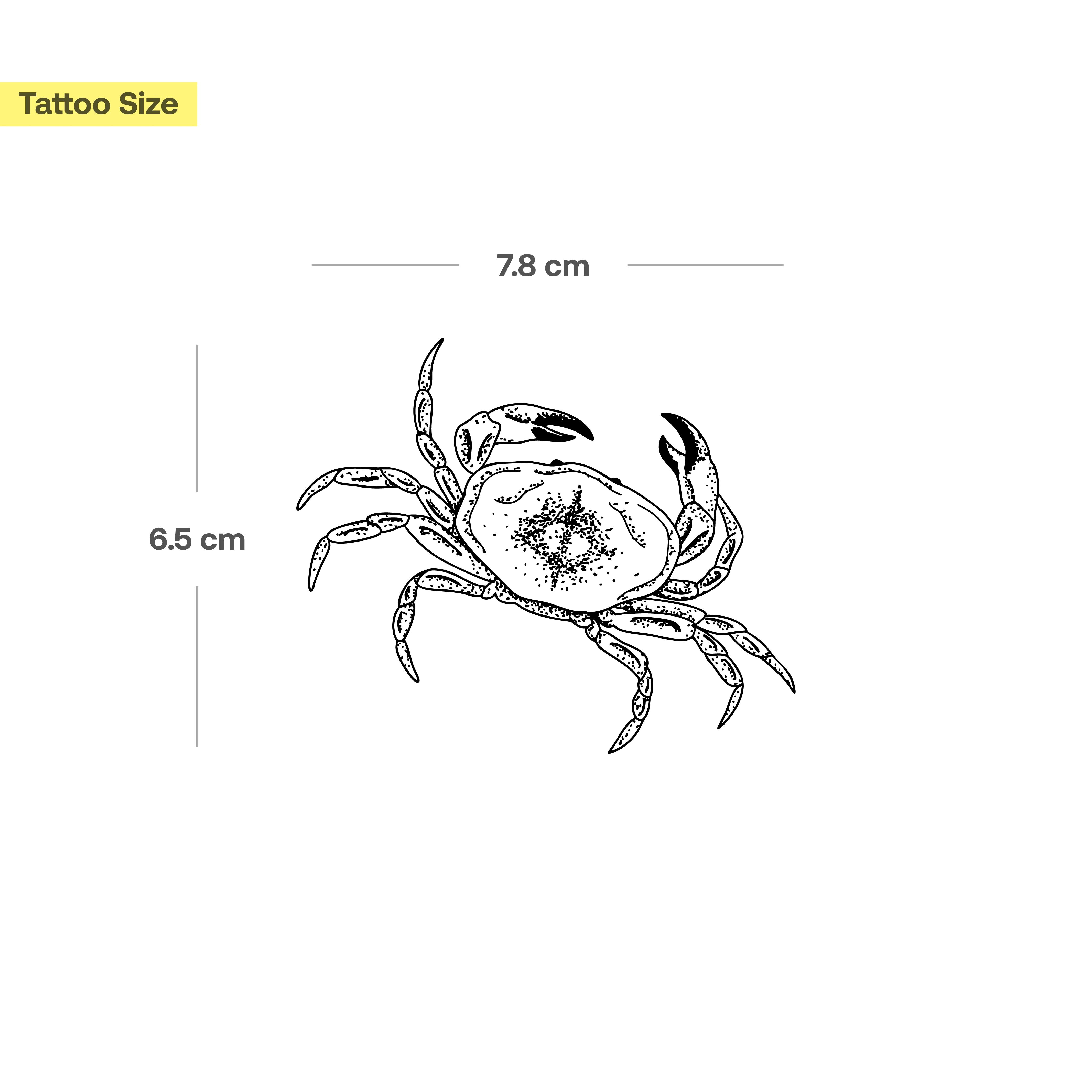 Tatouage Grande Crabe - Image 3