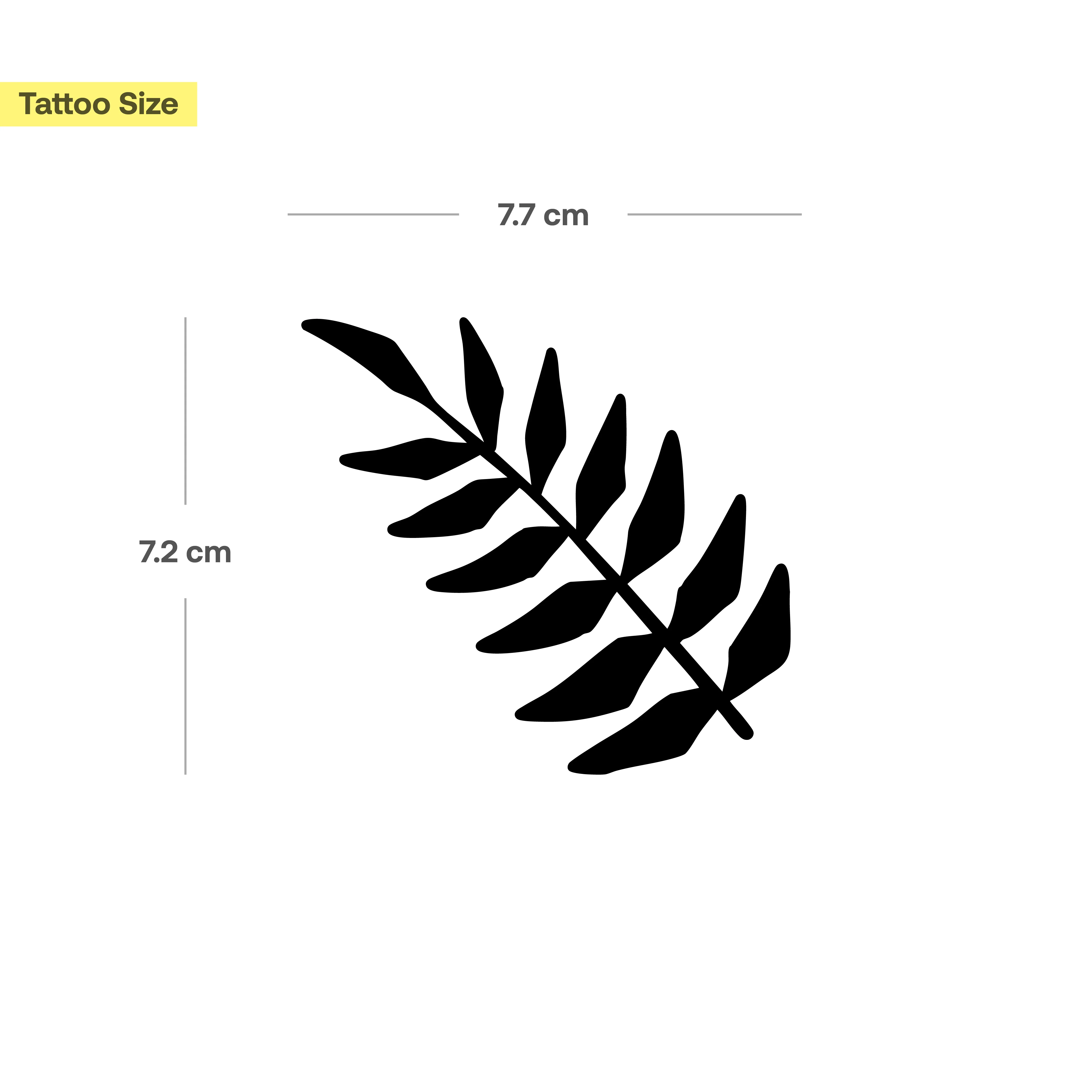 Tatouage Grande Feuille - Image 3