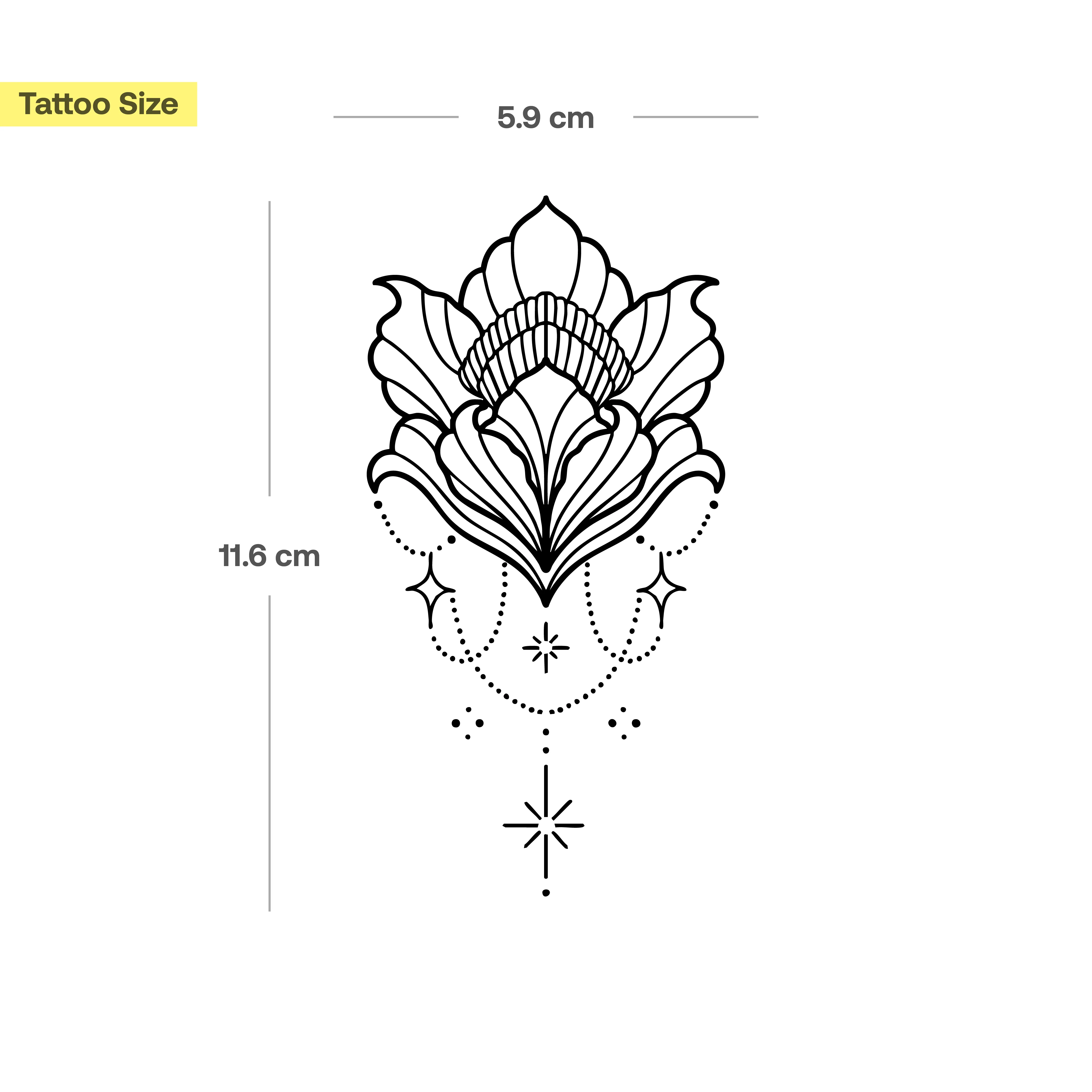 Tatouage Lotus Géométrique - Image 3
