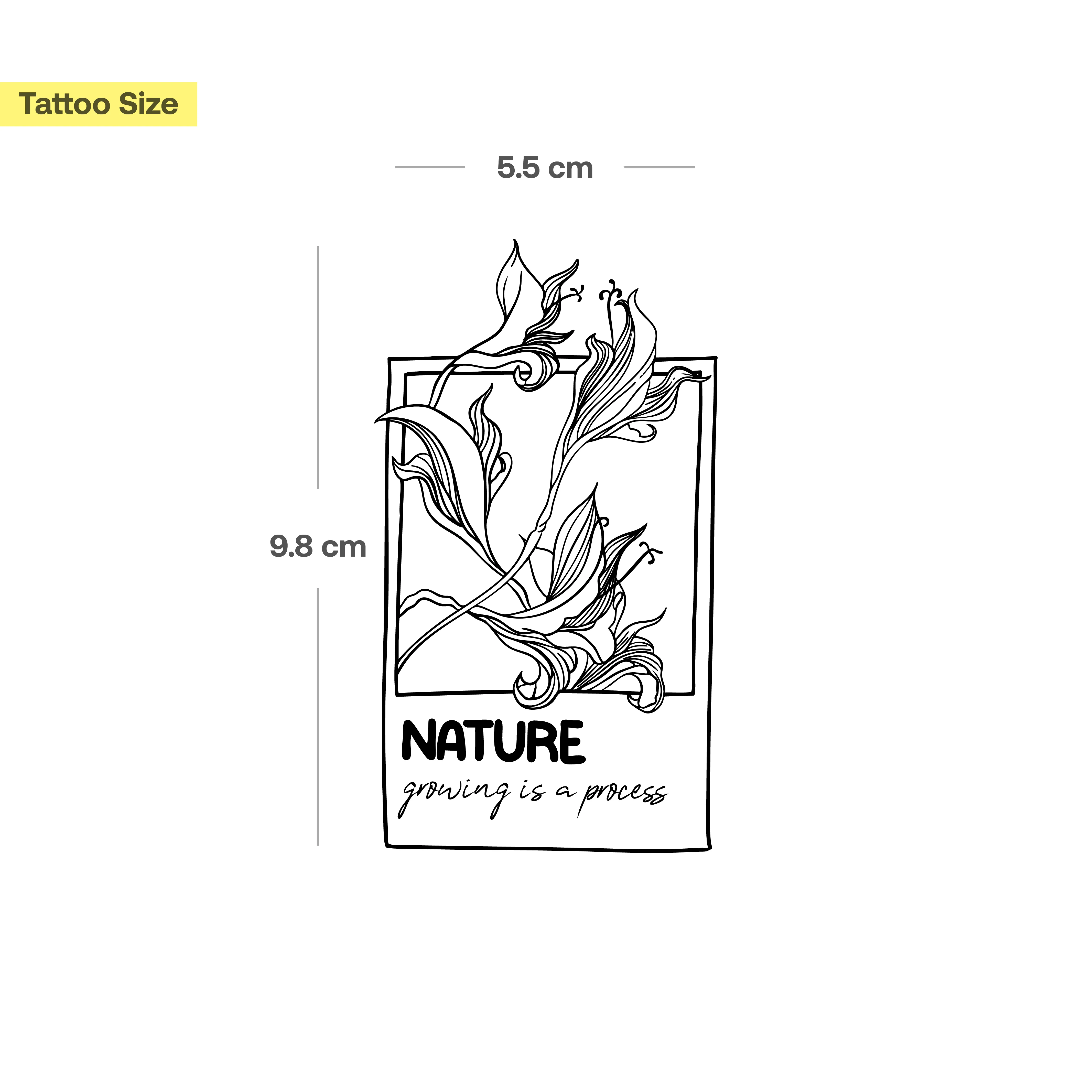 Tatouage Polaroid "Nature Growing is a Process" - Image 3