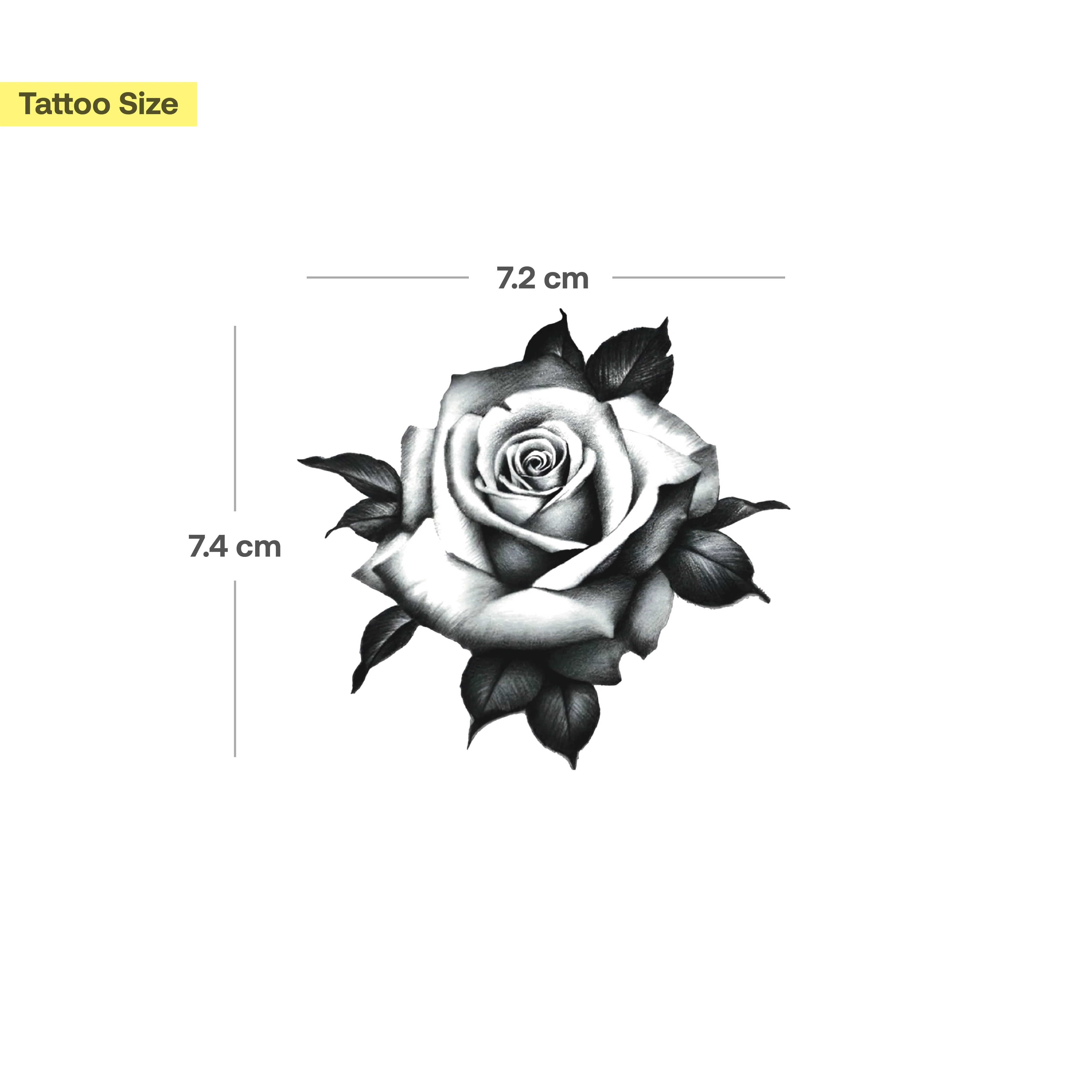Tatouage Rose traditionnelle - Image 3