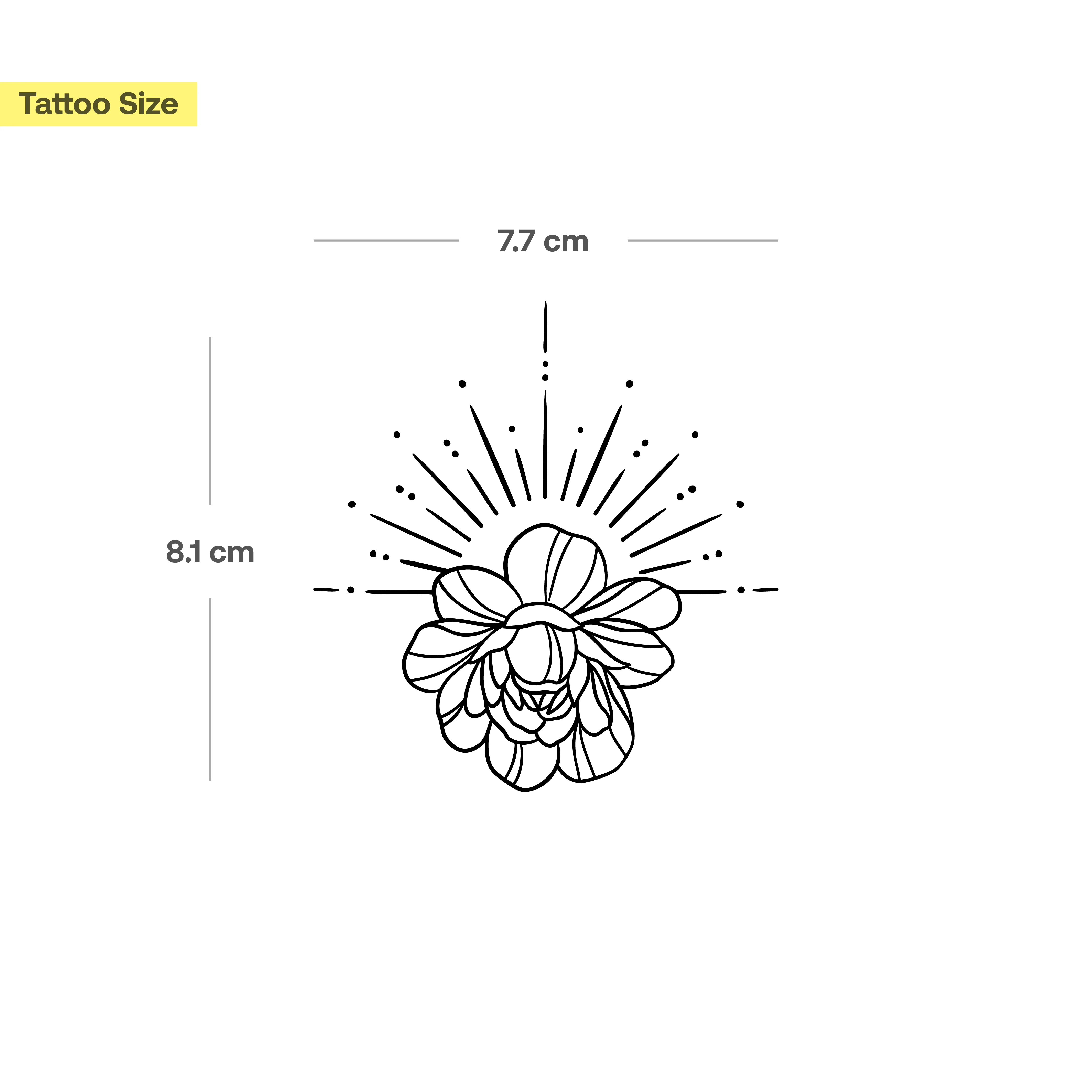 Tatouage Soleil et Lotus - Image 3