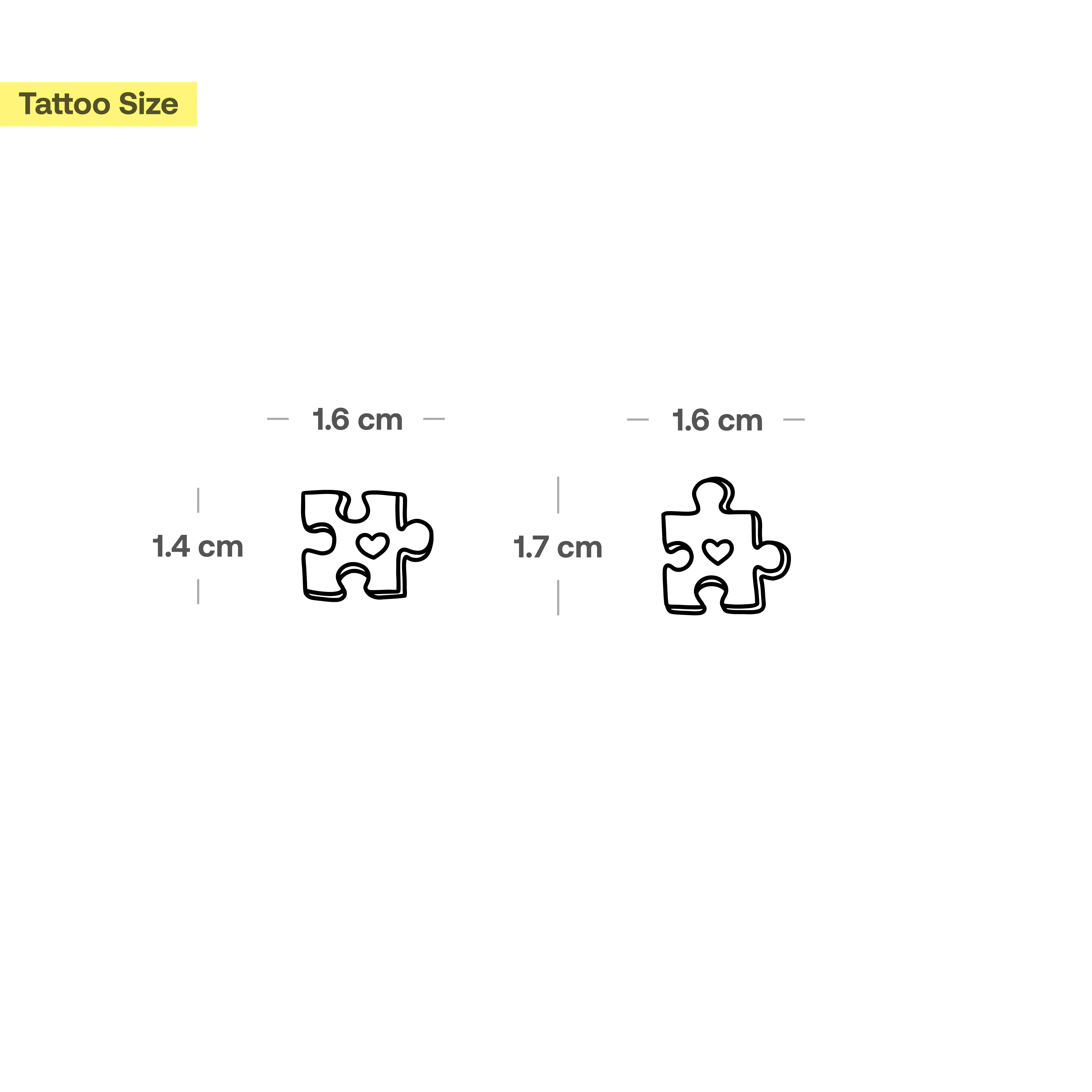 Tatouages de puzzles pour partenaires - Image 3