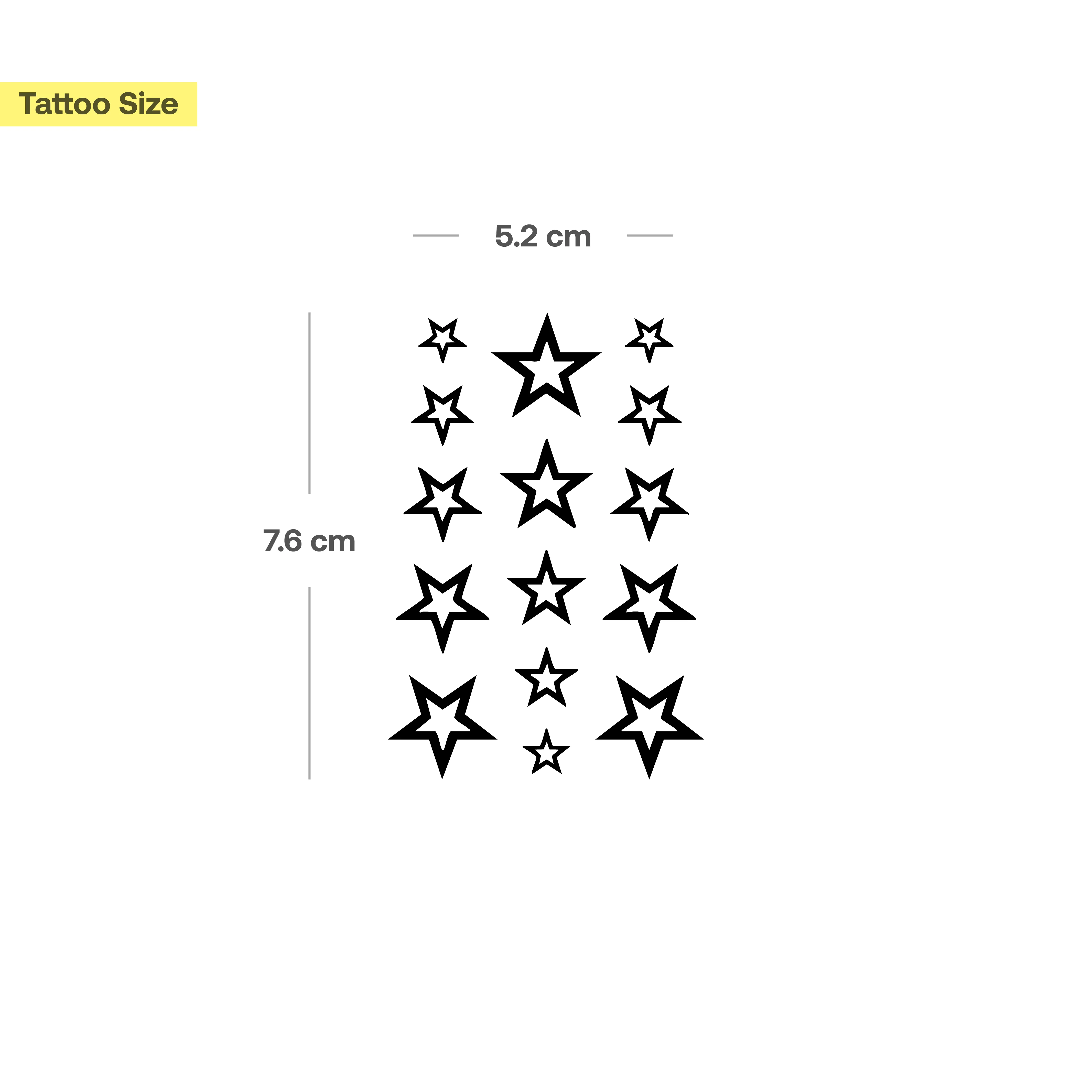 Tatouages Étoiles Individuelles - Image 3