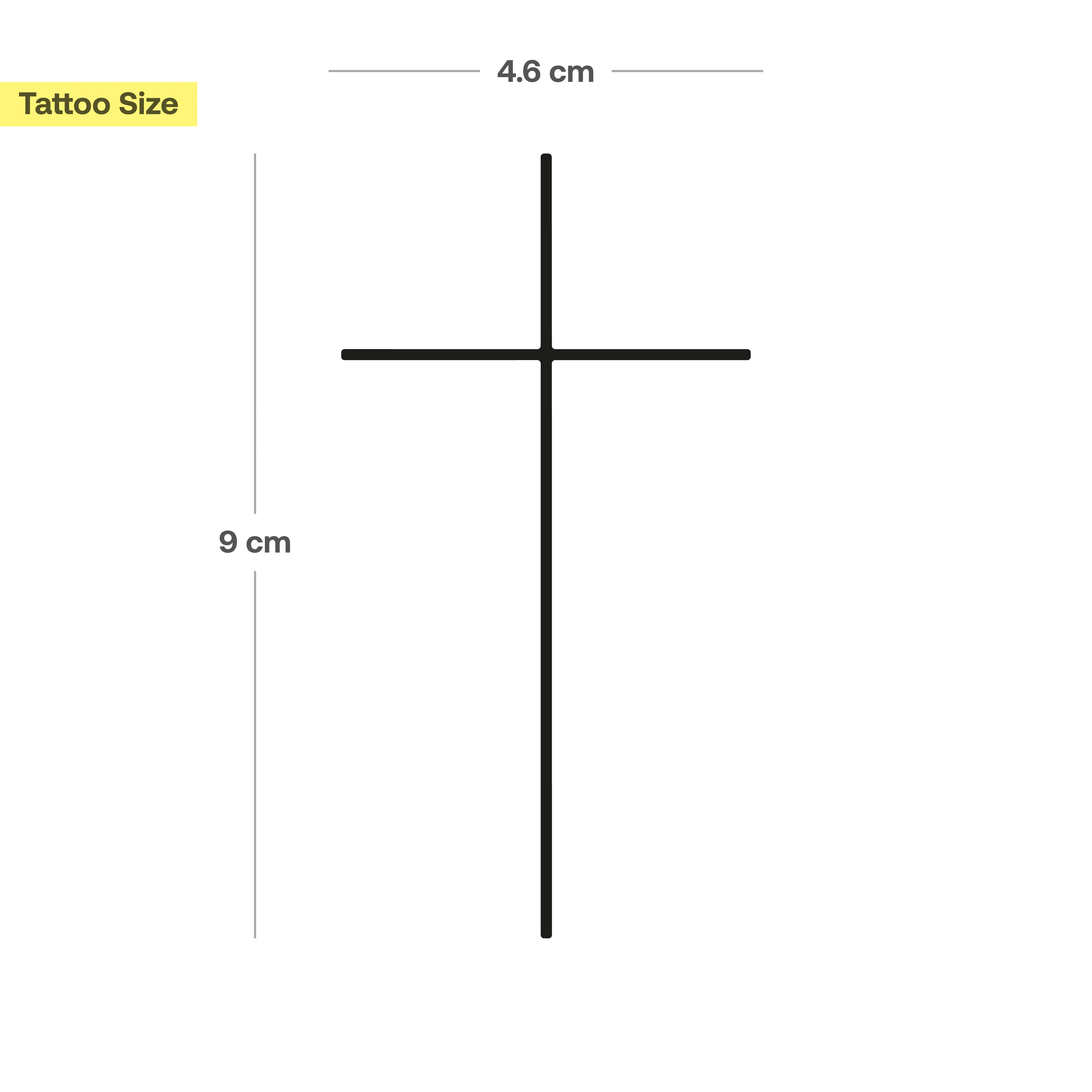Tatouage croix fine - Image 3