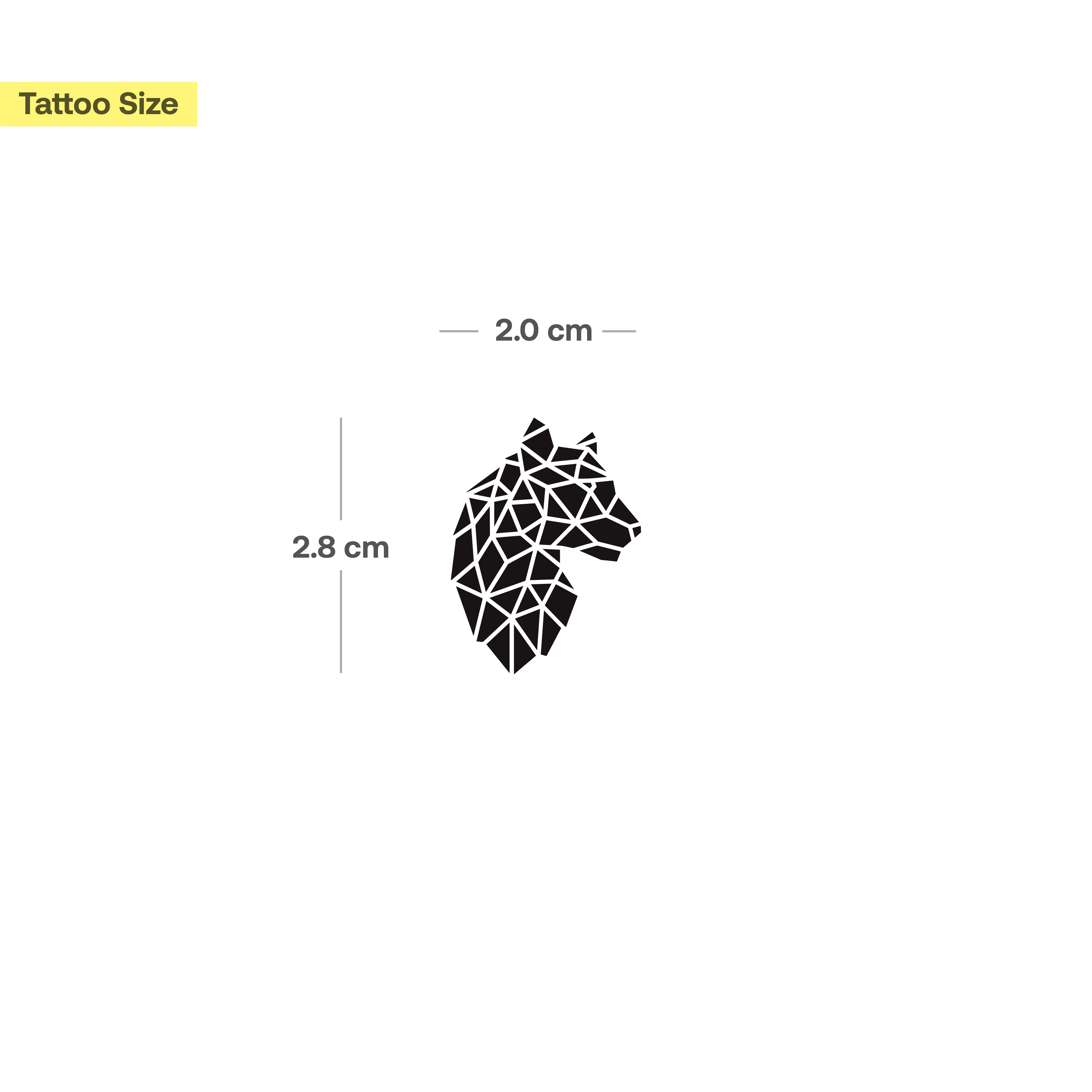 Tatouage de profil géométrique tête de tigre - Image 3