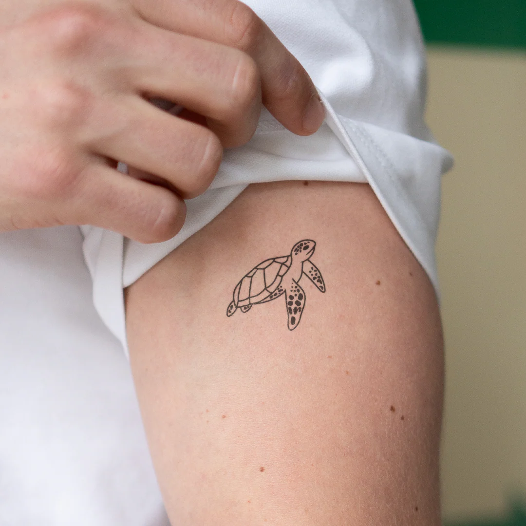 Tatouage de tortue de mer