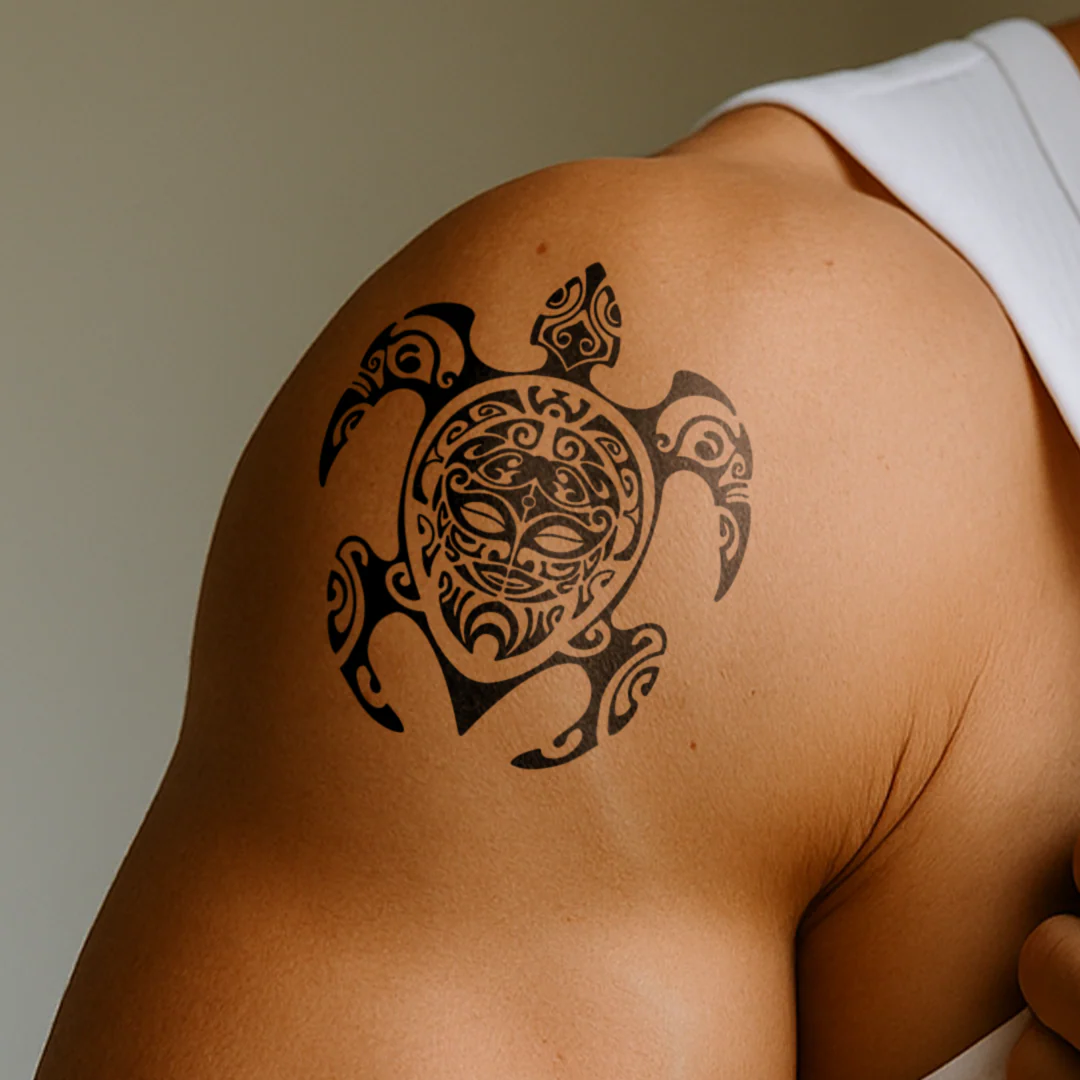 Tatouage de tortue maori