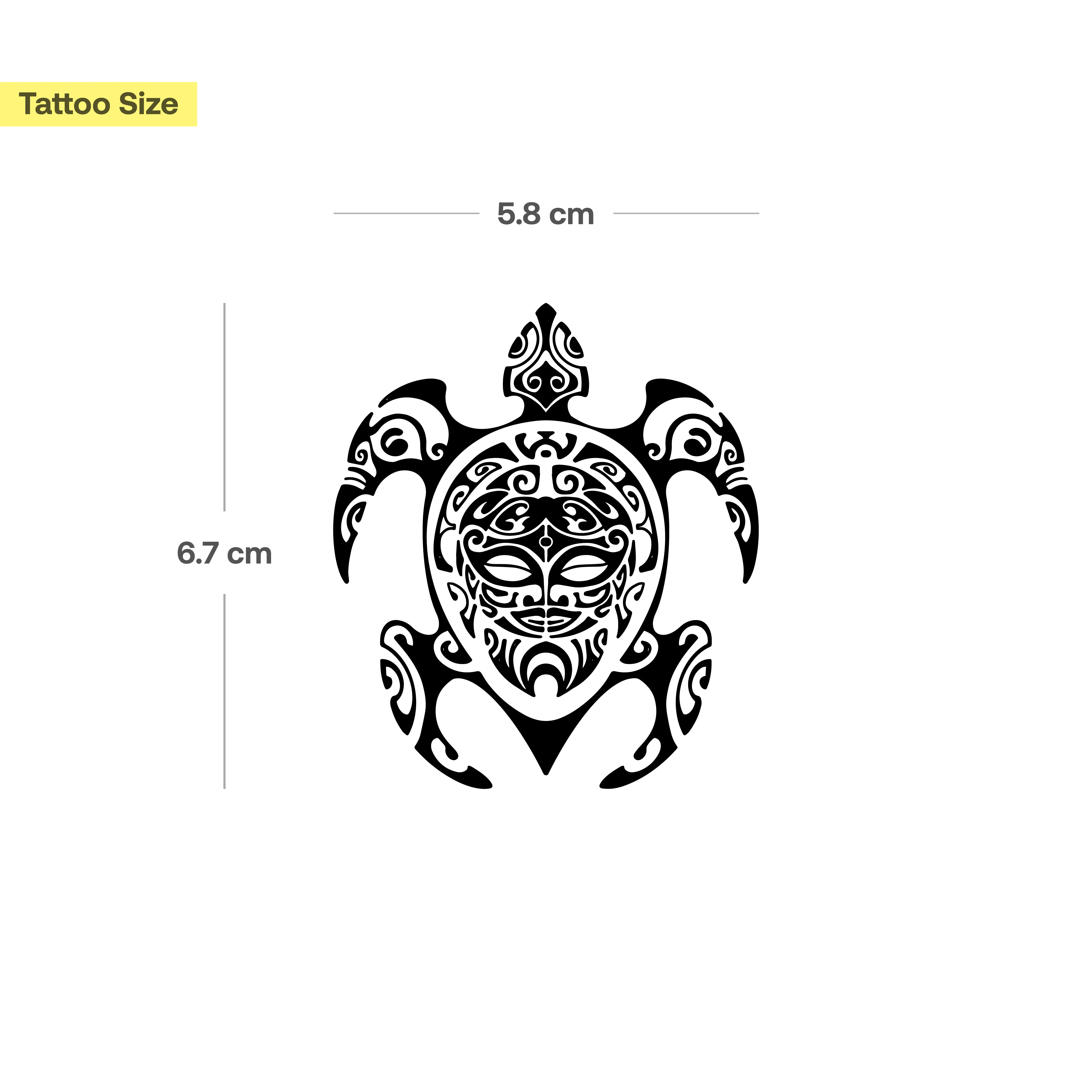 Tatouage de tortue maori - Image 3