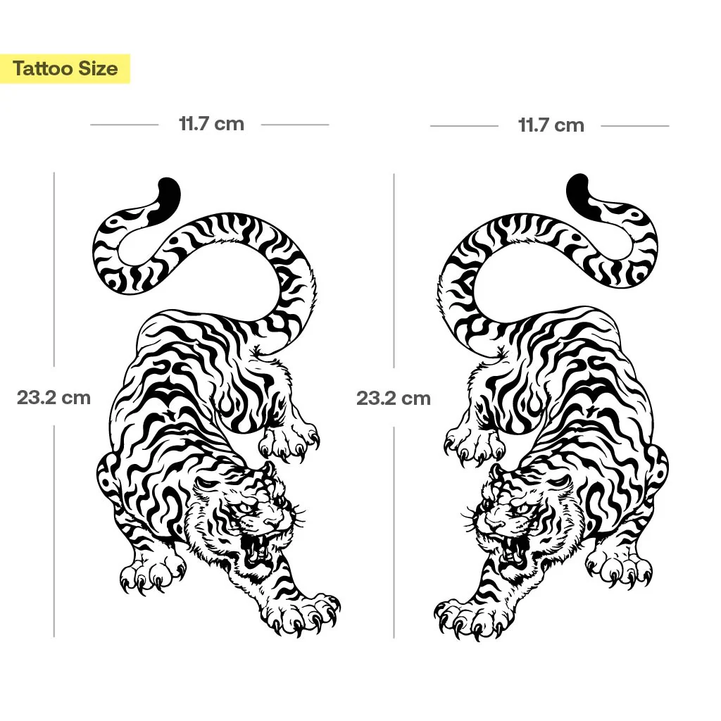 Tatouage tigres thaïlandais traditionnels - Image 3