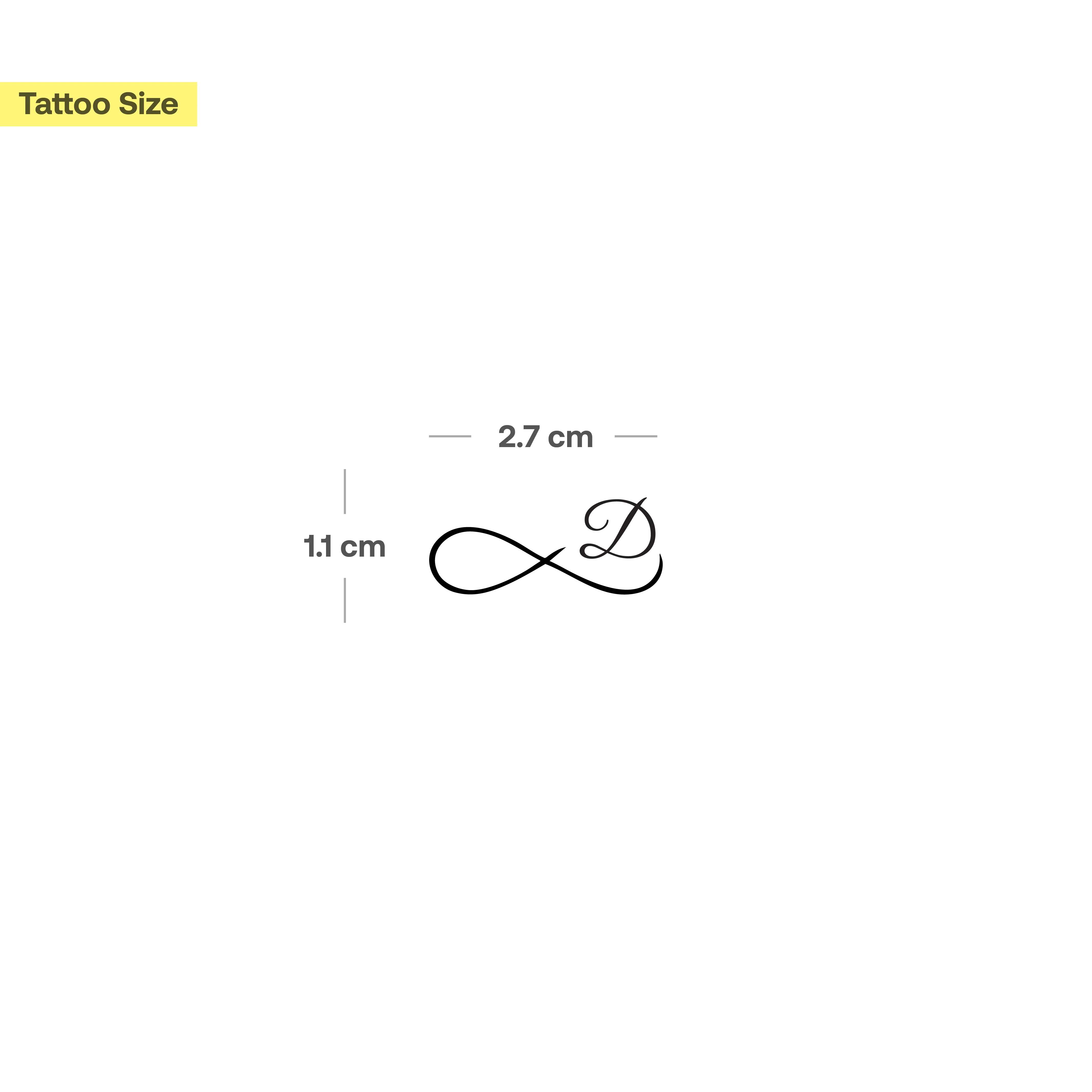 Tatouage infini avec initiales (A-Z) - Image 12
