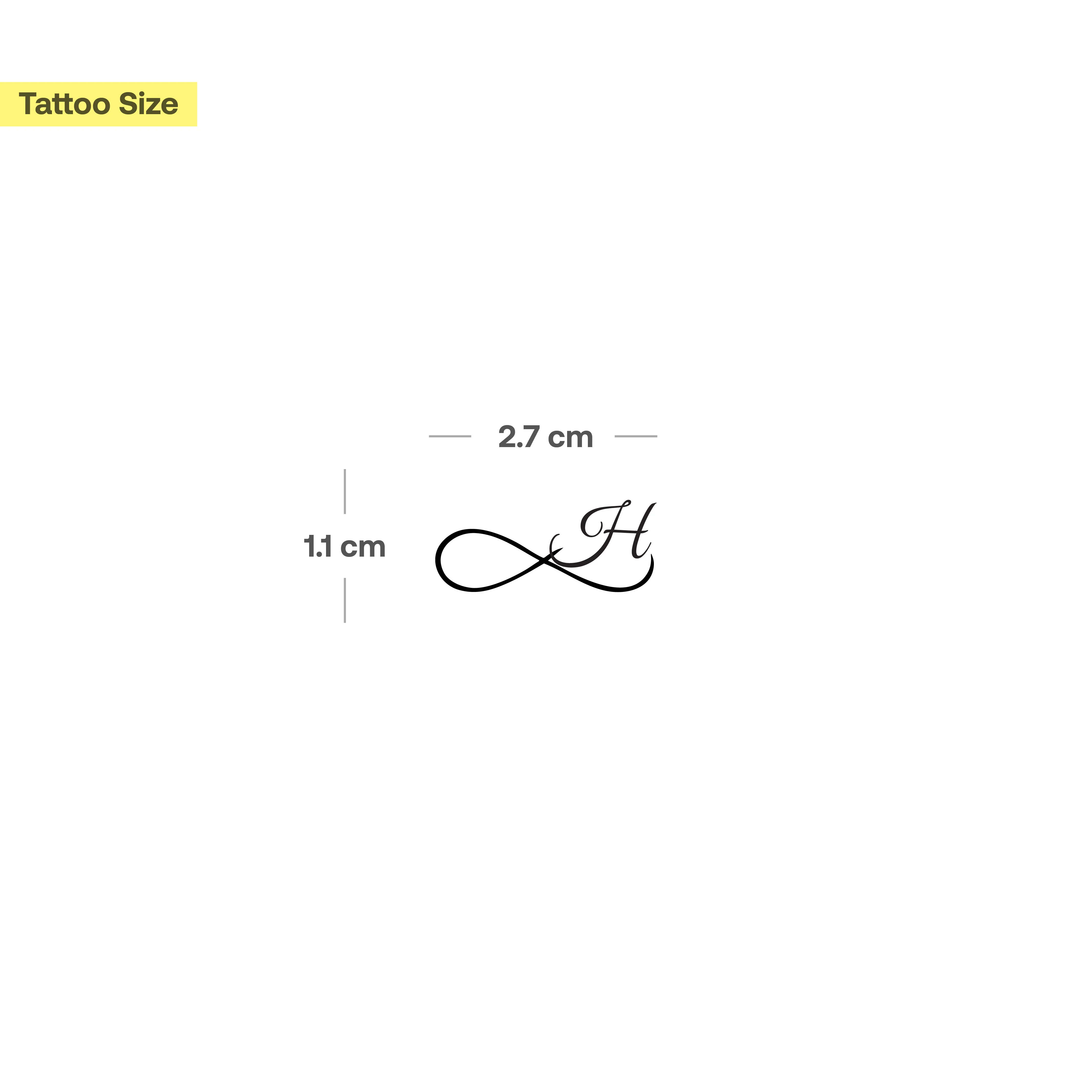 Tatouage infini avec initiales (A-Z) - Image 24