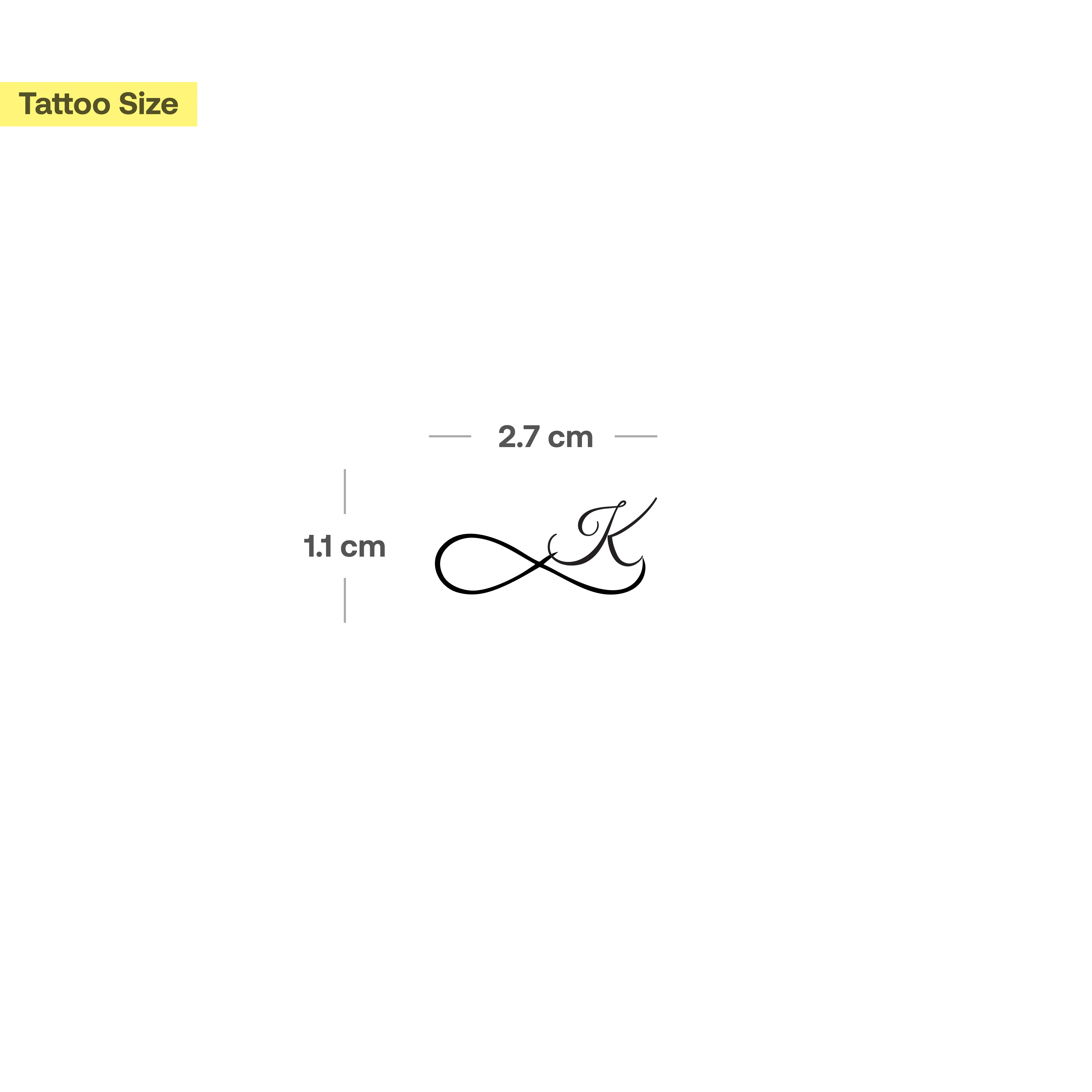 Tatouage infini avec initiales (A-Z) - Image 33