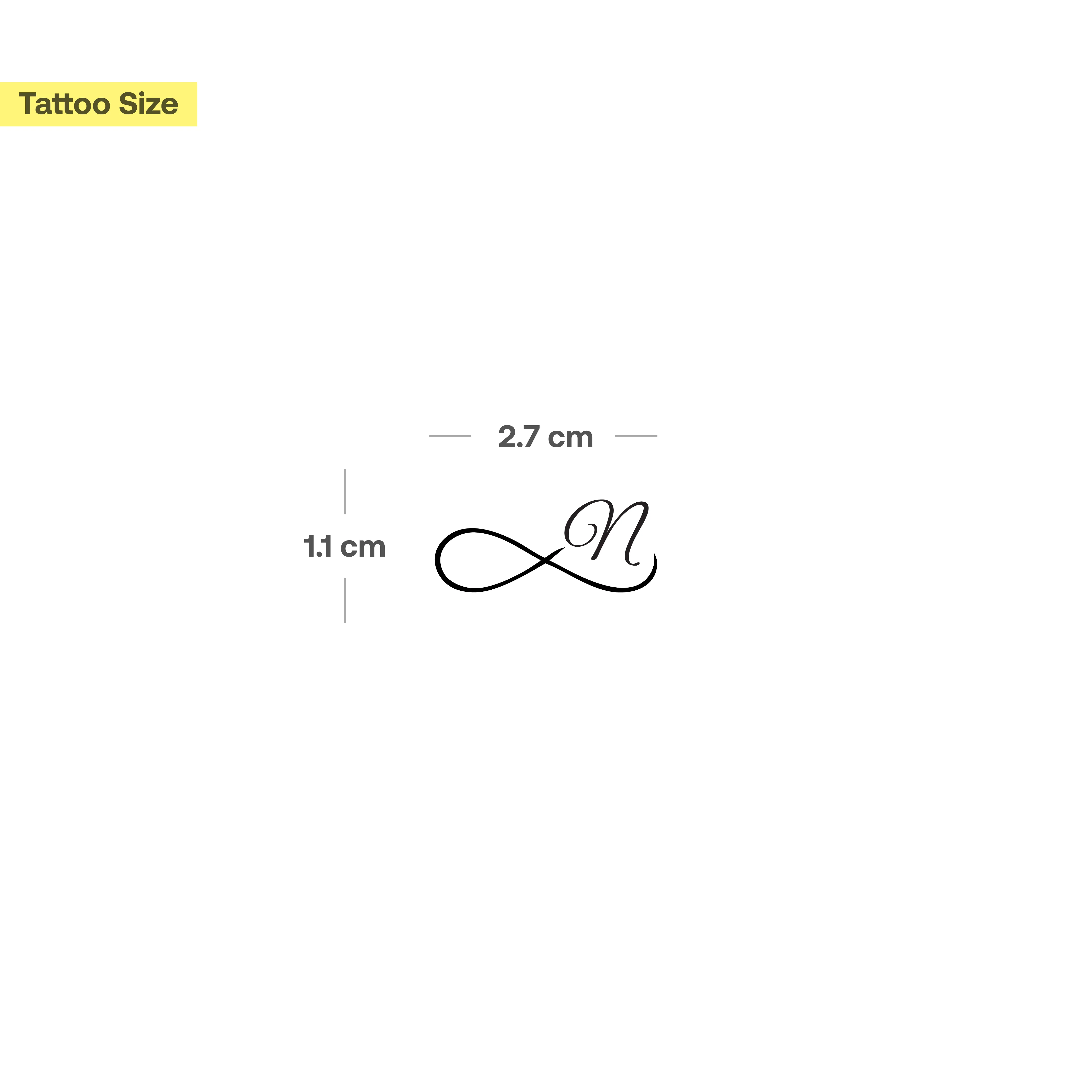 Tatouage infini avec initiales (A-Z) - Image 42