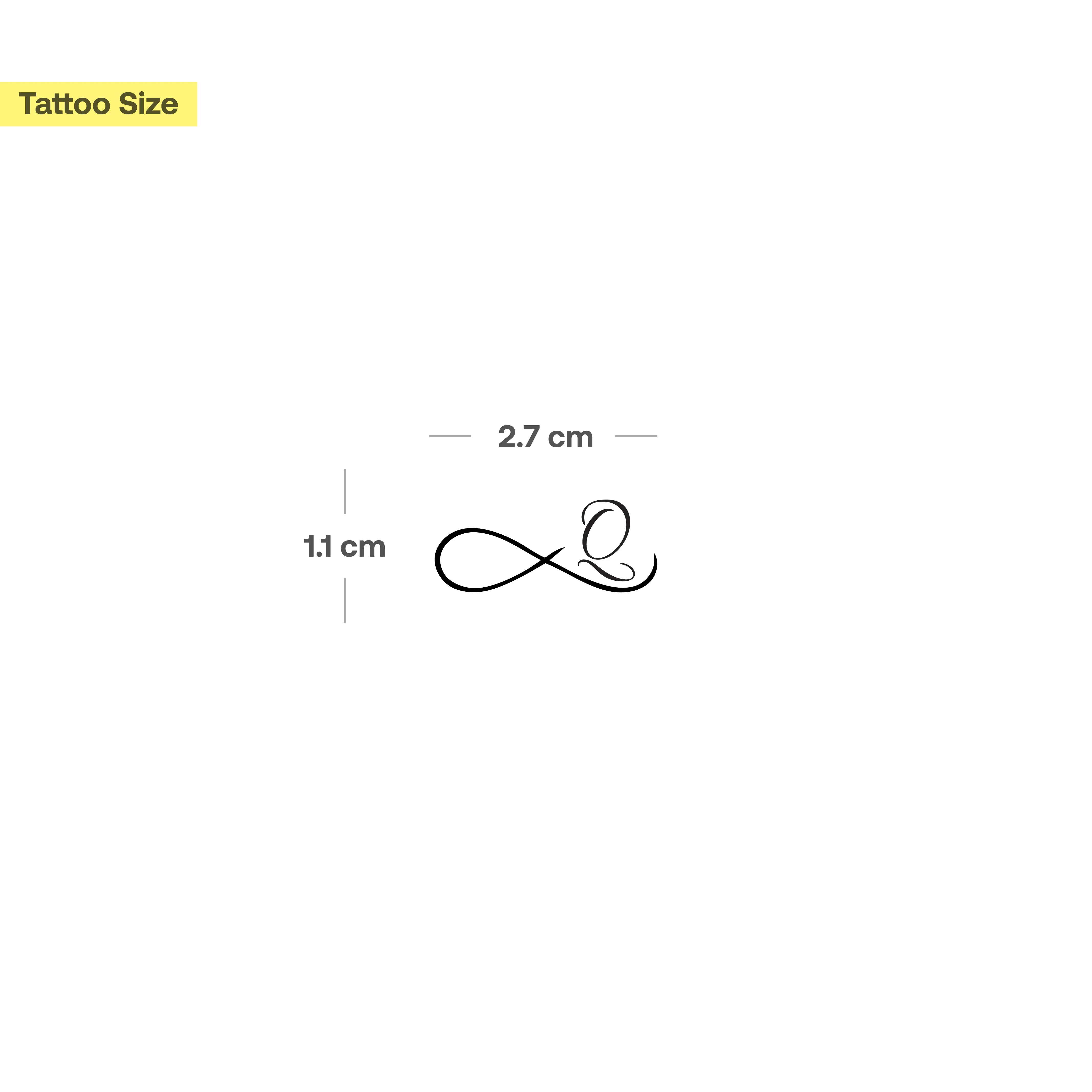 Tatouage infini avec initiales (A-Z) - Image 51