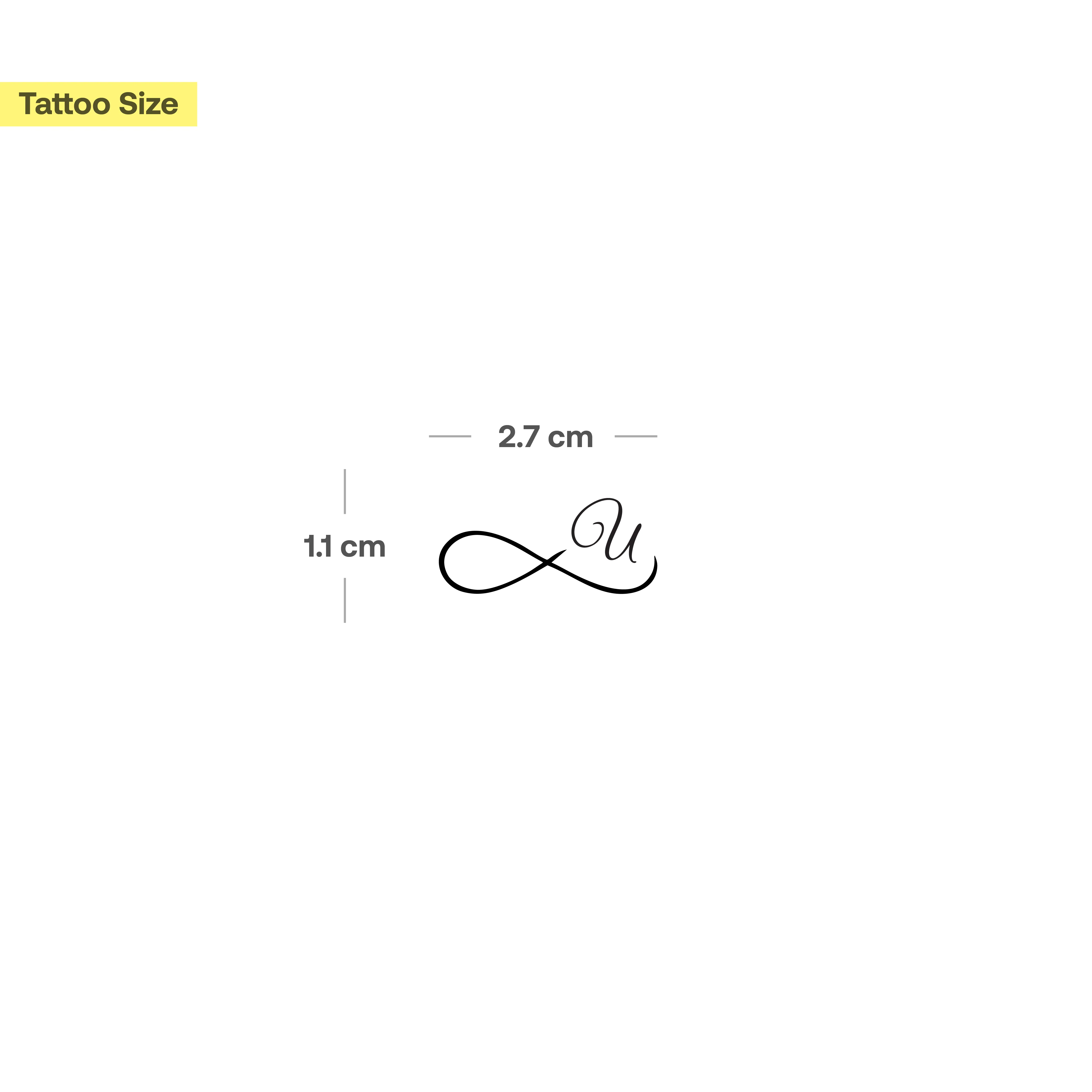 Tatouage infini avec initiales (A-Z) - Image 63