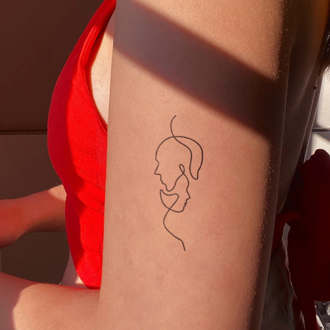 Visages fait en One Line