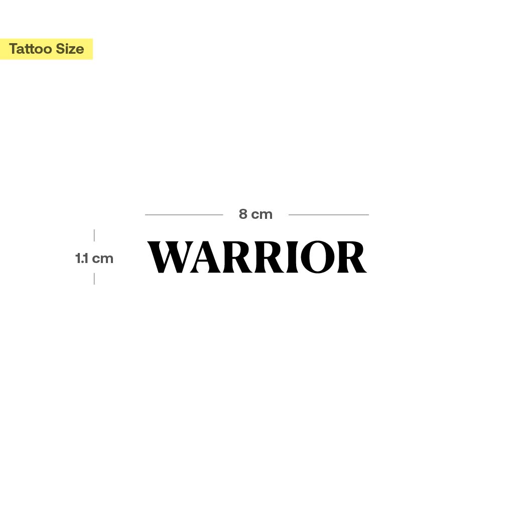 Tatouage "Warrior Bold" - Image 3